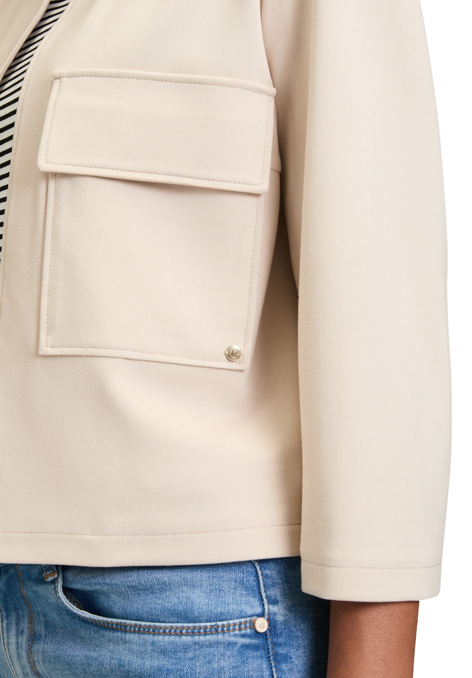 Betty&Co Jackenblazer »Betty & Co Casual-Jacke mit Taschen«, Material