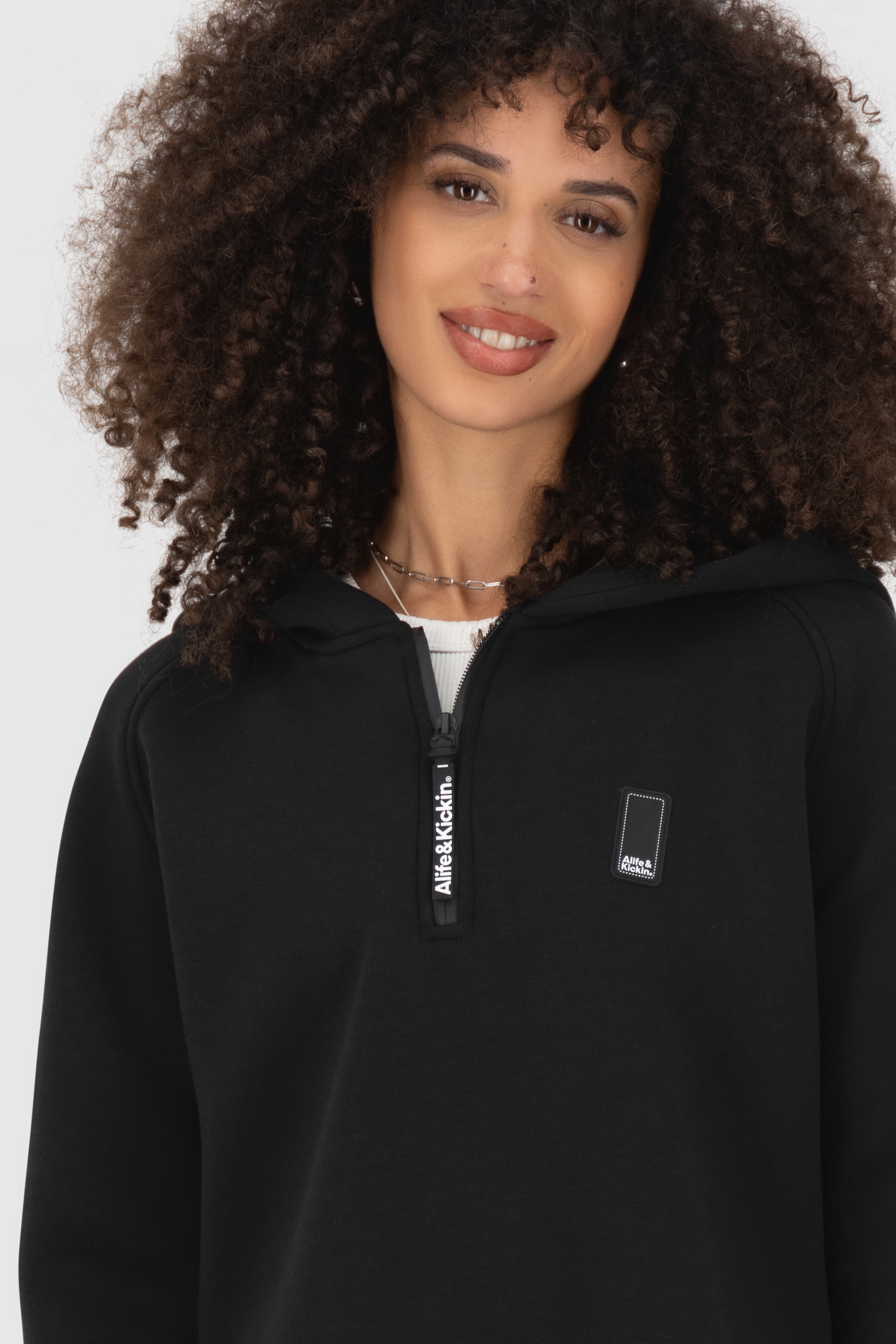 Alife & Kickin Kapuzensweatshirt »Damen MaraAK N«, Langer Hoodie Kapuzenpullover, Supersofter Pullover mit Kapuze
