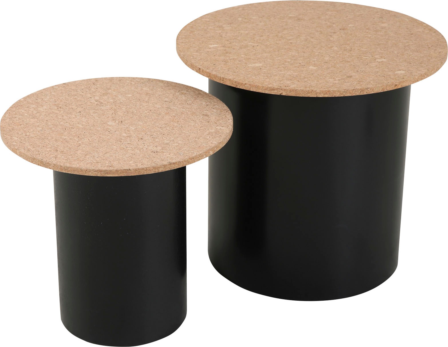 Home affaire Beistelltisch, (Set, 2 St.), Ablagefläche aus Kork
