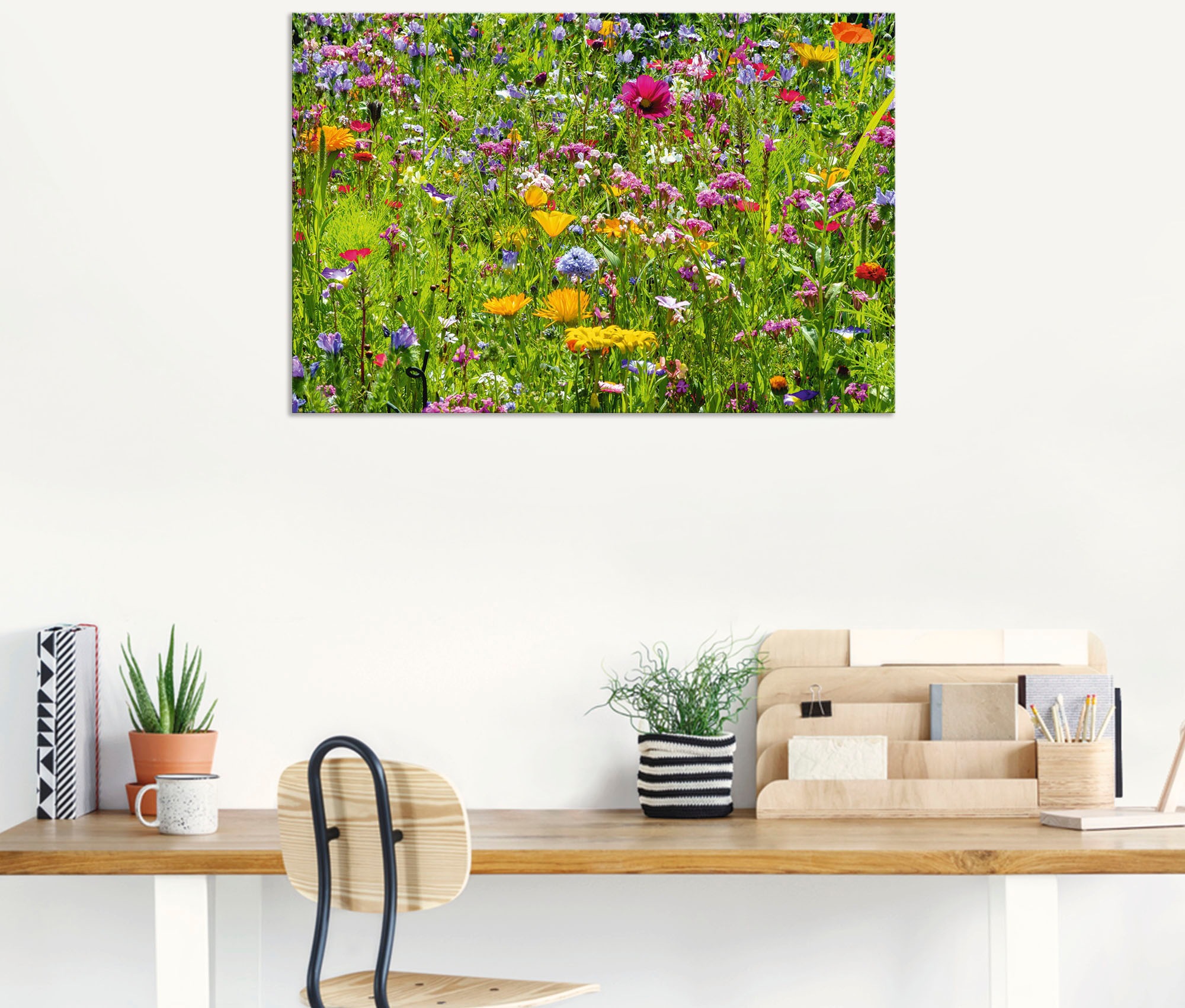 Artland Alu-Dibond-Druck "Bunte Blumenwiese" Blumenwiese 1 Stk. tlg. für In günstig online kaufen
