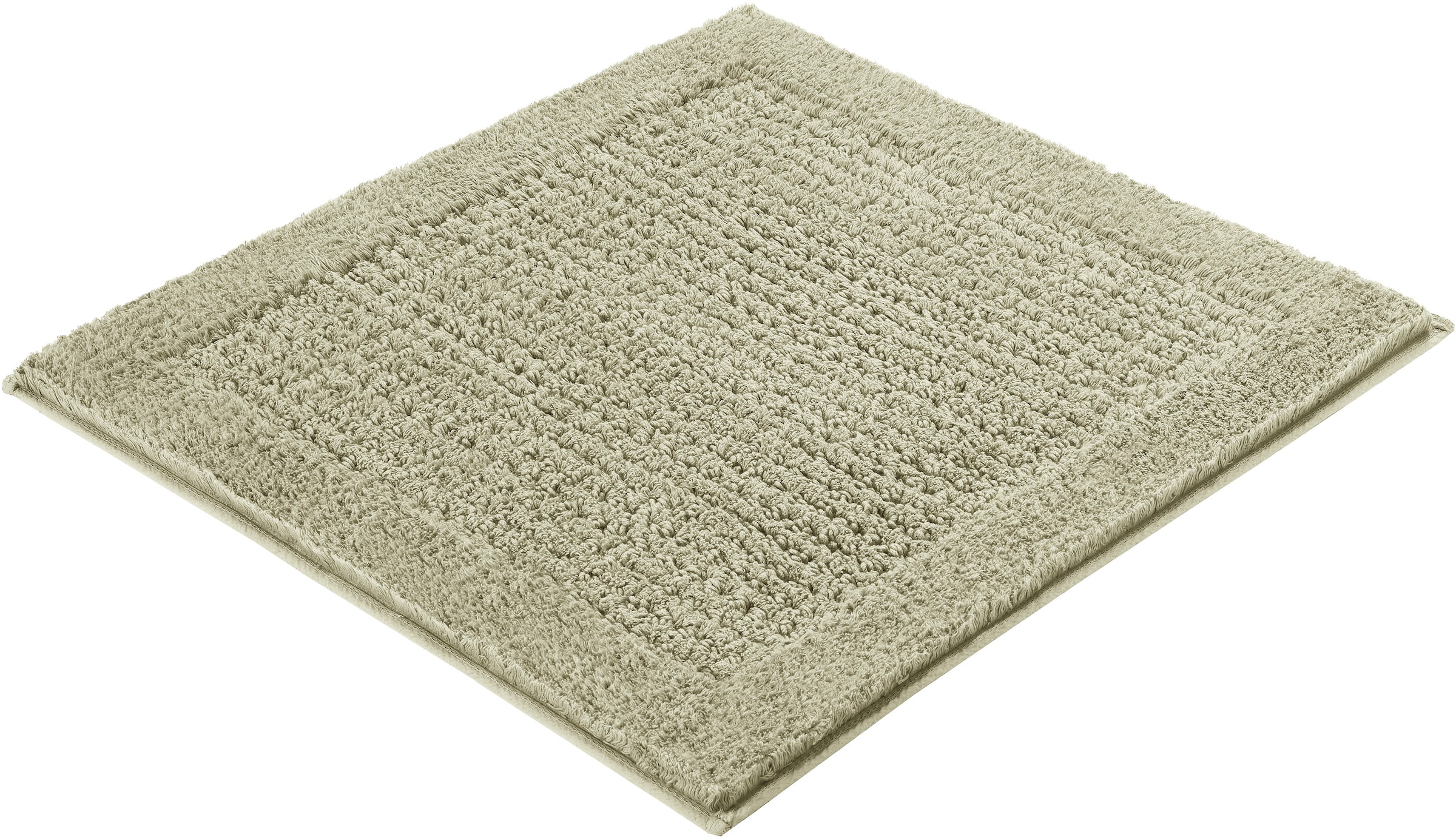 Kleine Wolke Badematte "Net, Badvorleger, Badezimmer Teppich" Höhe 17 mm rutschhemmend beschichtet fußbodenheizungsgeeignet Badteppich, Uni Farben, rutschhhemmend