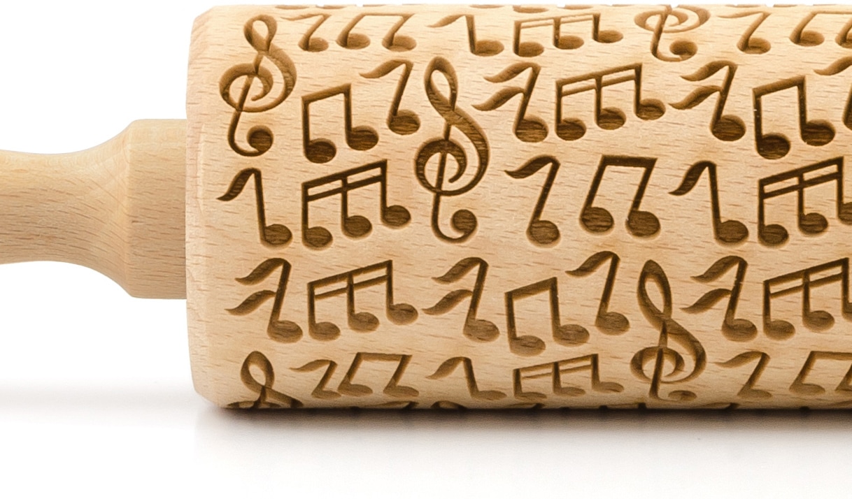 folkroll Teigroller »3D-Motiv-Teigrolle«, Musik