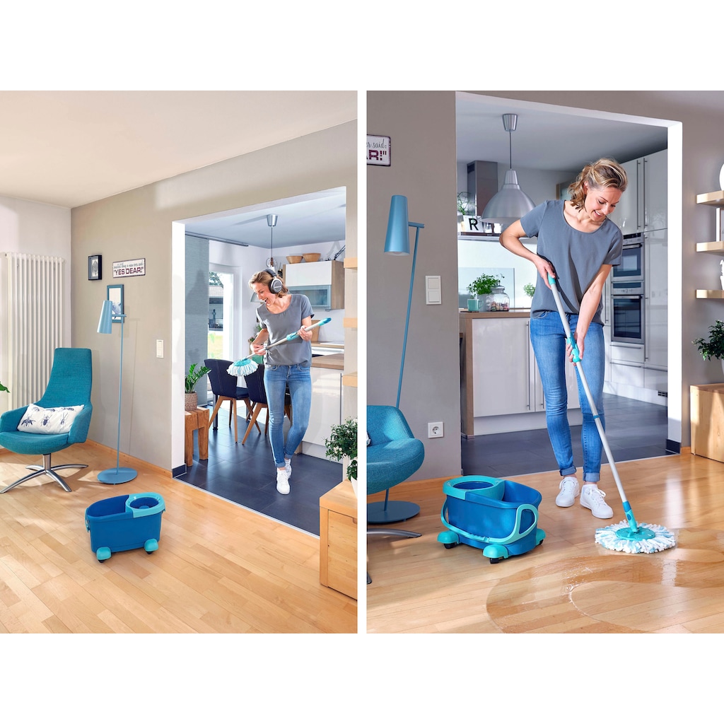 Leifheit Bodenwischer-Set »Set CLEAN TWIST Disc Mop Ergo Mobile«