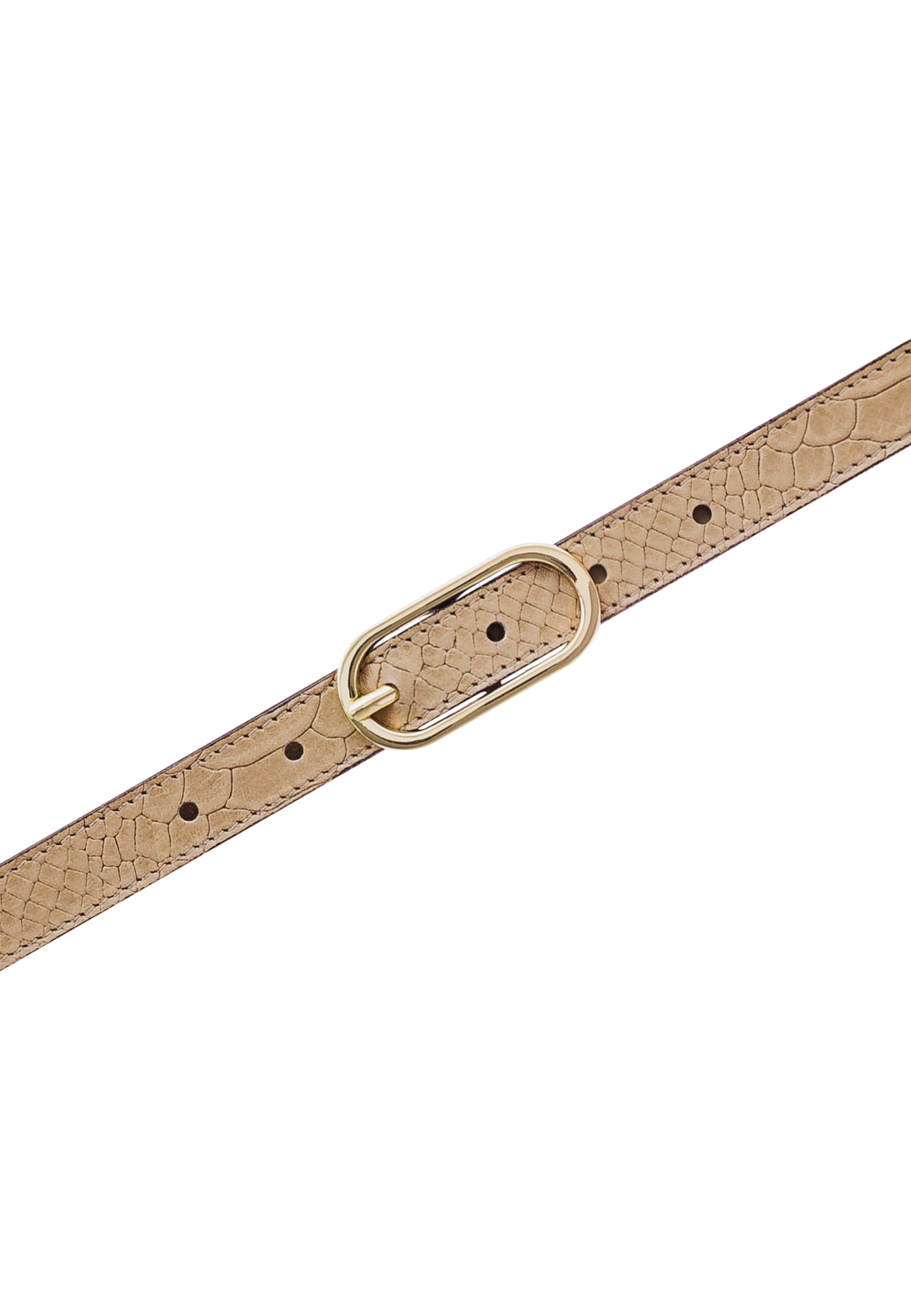 Tamaris Ledergürtel 2 cm breit, Doppelschließe, gemustert