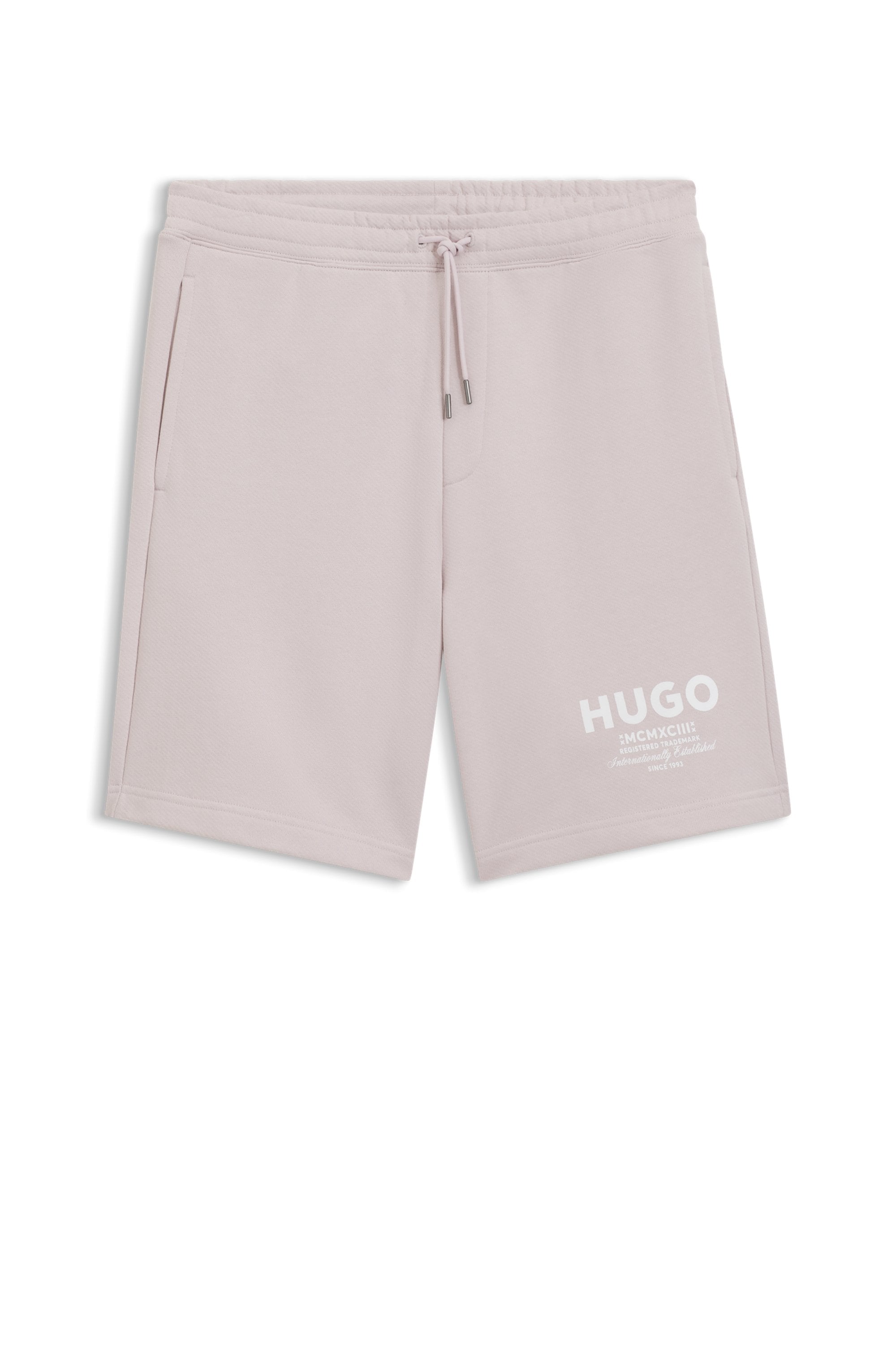 HUGO Blue Sweatshorts "Nomario" mit großem Druck günstig online kaufen