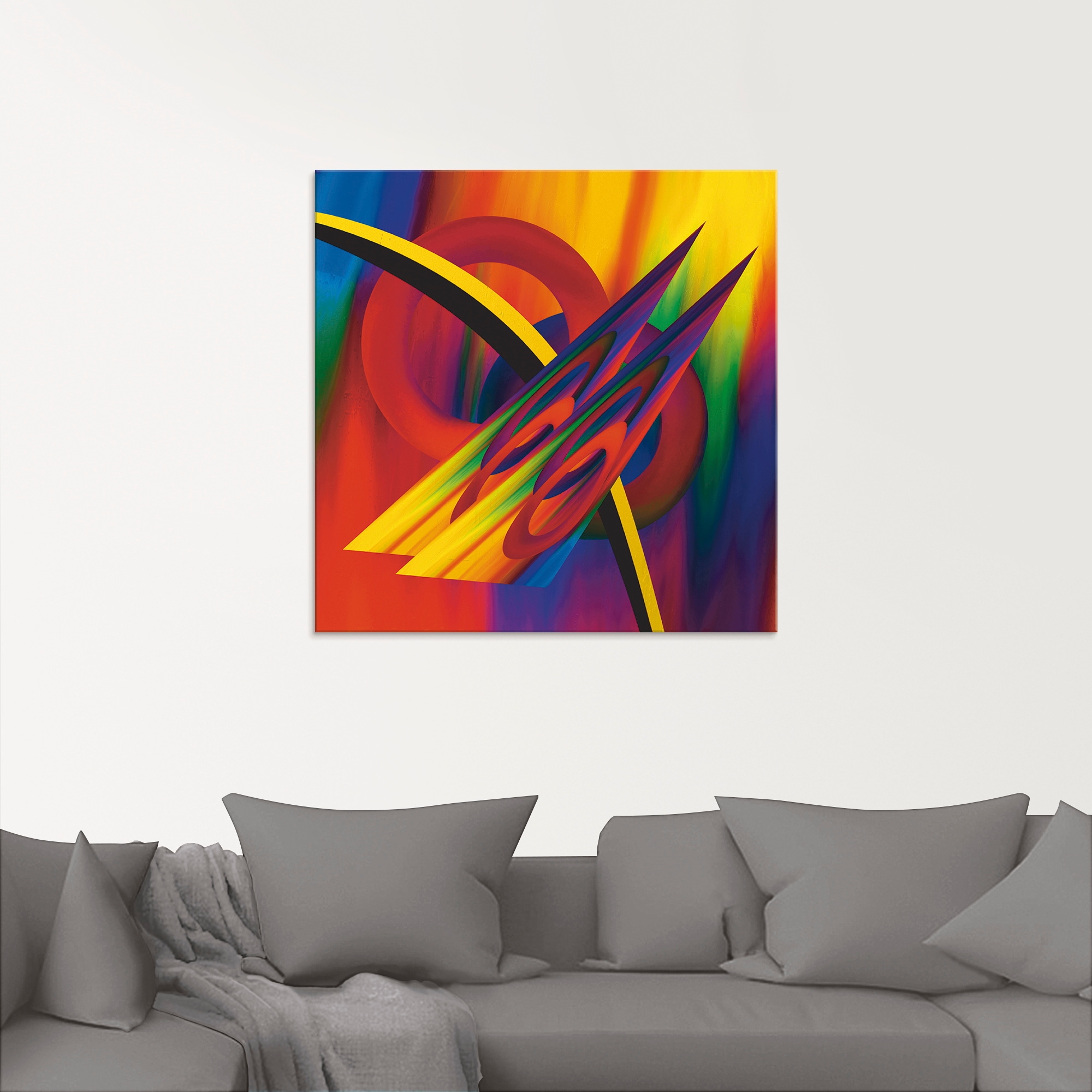 Artland Glasbild »Modern Bunt«, Muster, (1 St.), in verschiedenen Größen