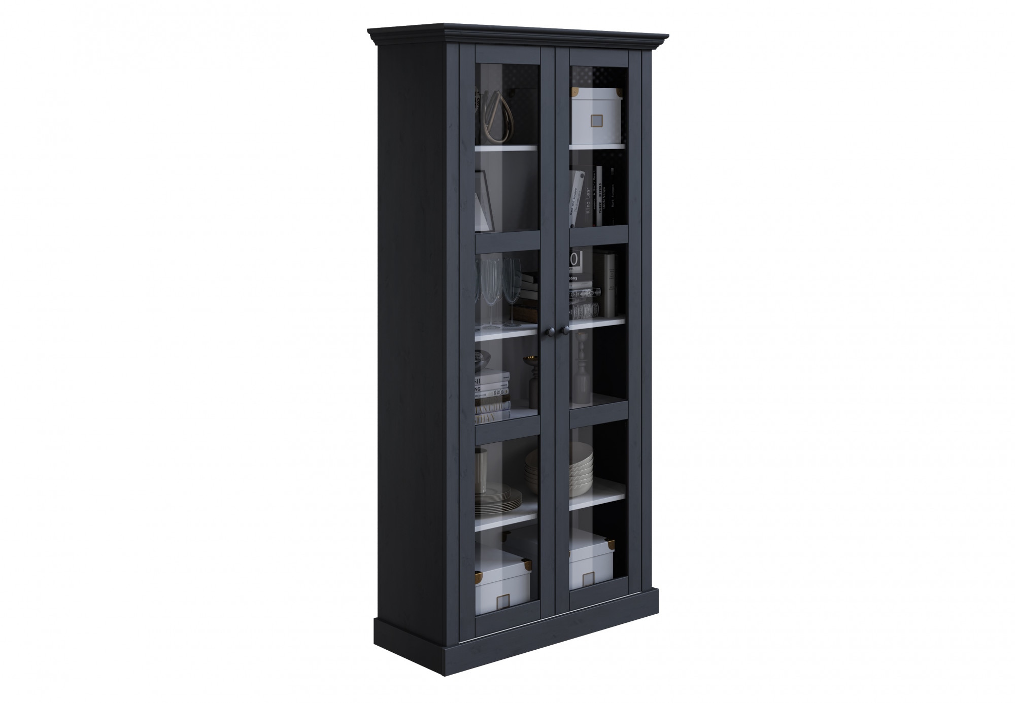 OTTO home Vitrine "Melissa" aus massiver Kiefer, mit viel Stauraum