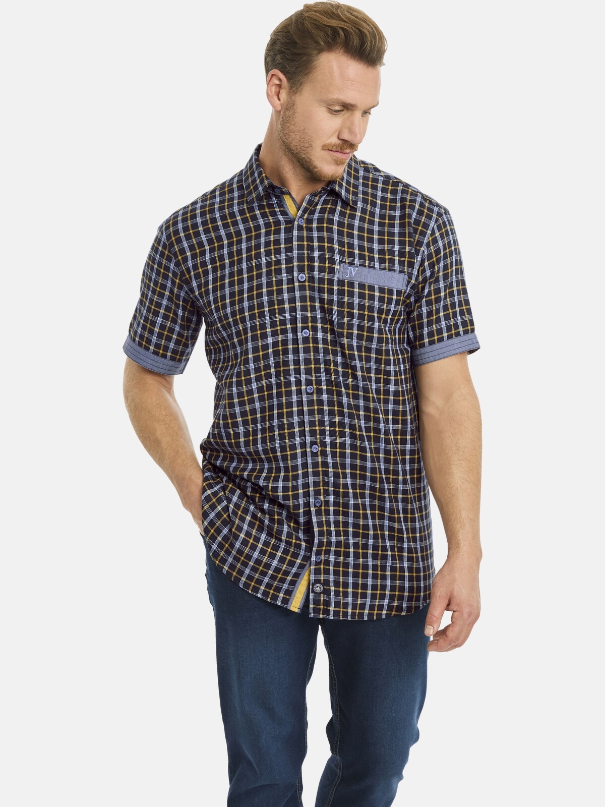 Jan Vanderstorm Karohemd "Kurzarmhemd BAKKE" 1 im Karo-Design günstig online kaufen