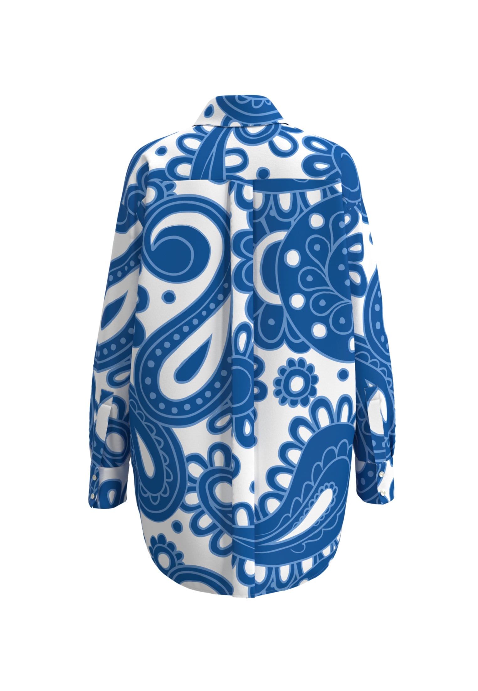 seidensticker Longbluse »Schwarze Rose« Langarm Kragen Paisley