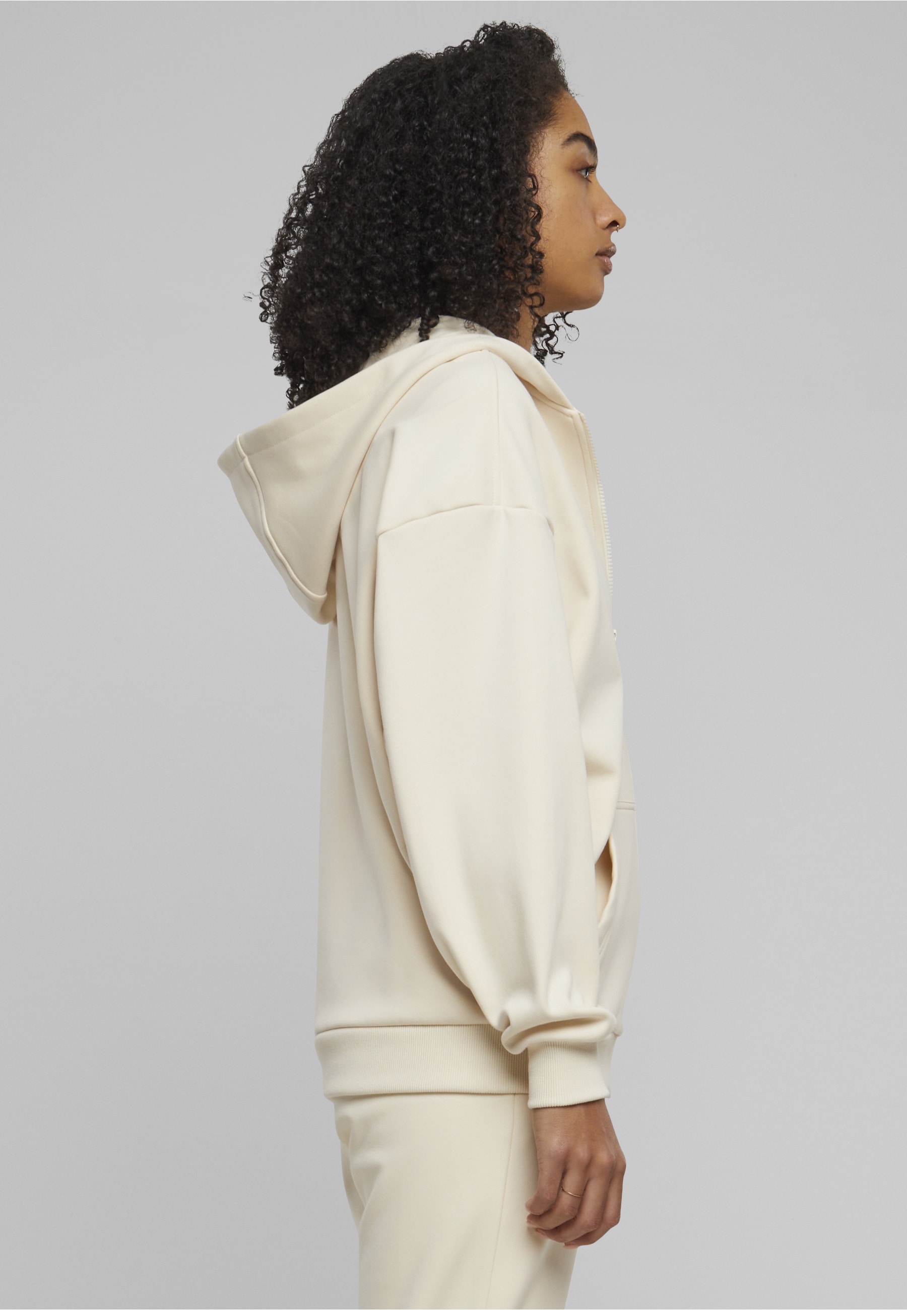 URBAN CLASSICS Kapuzenpullover »Urban Classics Damen Ladies Cozy Oversized Zip Hoody«
