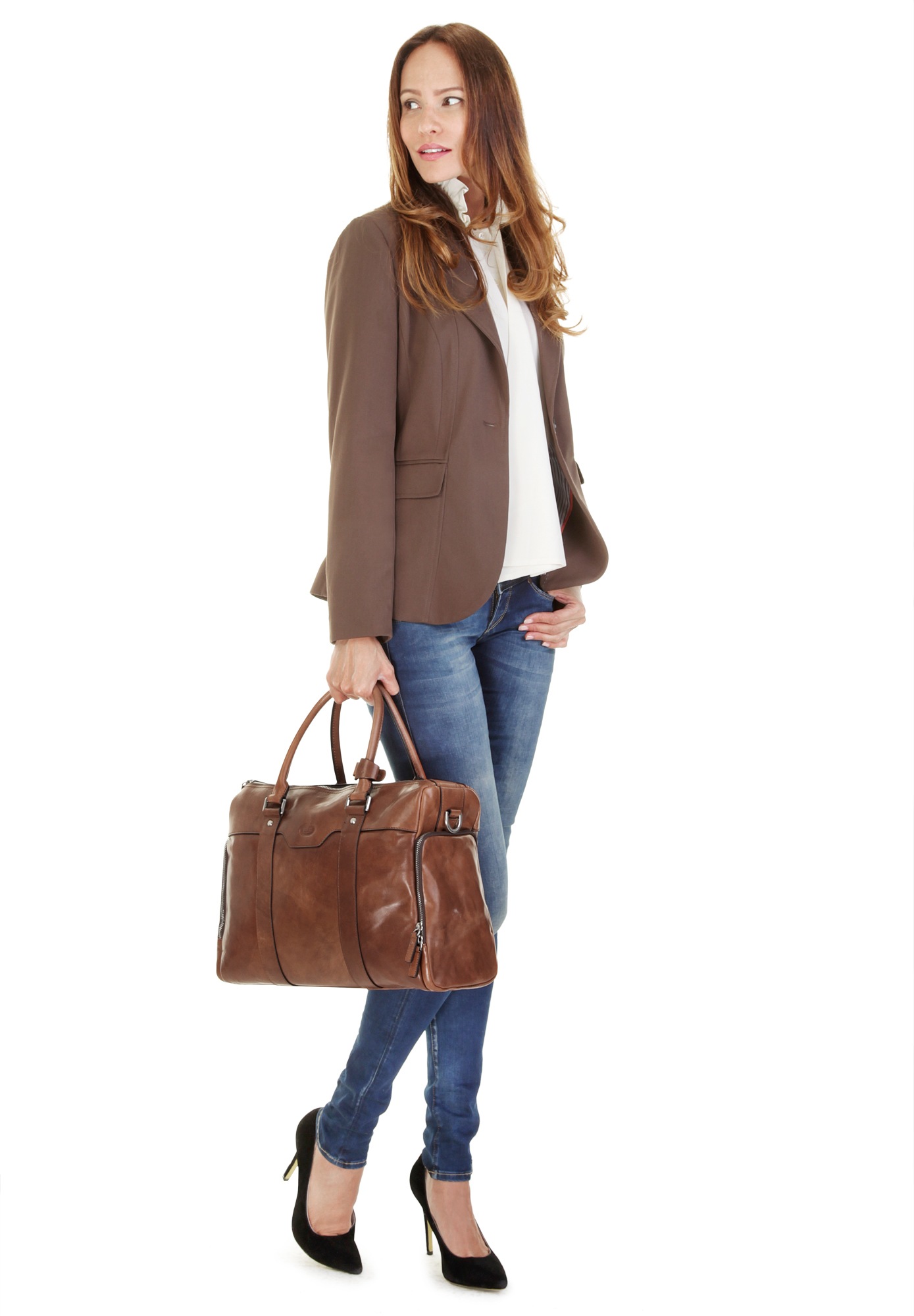 Piké Aktentasche echt Leder günstig online kaufen