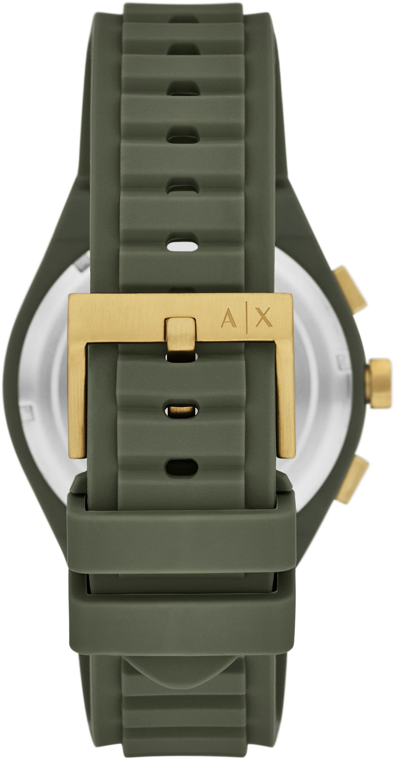 ARMANI EXCHANGE Chronograph »SYNC«, Quarzuhr, Armbanduhr, Herrenuhr, Silikonarmband, analog, Tag