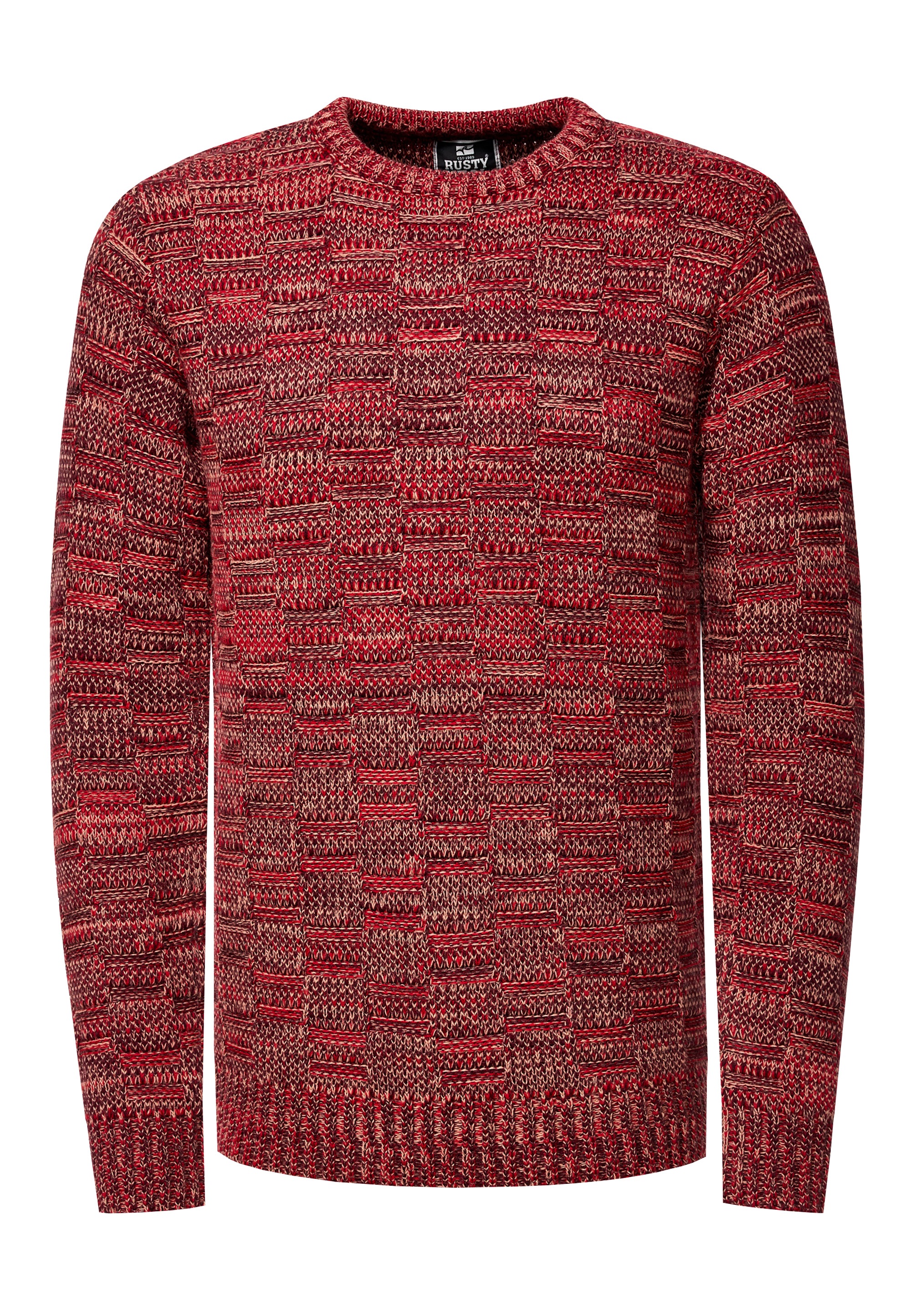 Rusty Neal Strickpullover, mit dezenter Musterung und Strick-Design