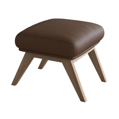 FLEXLUX "Adria" Fuß Eiche, Fußhocker für Ohrensessel