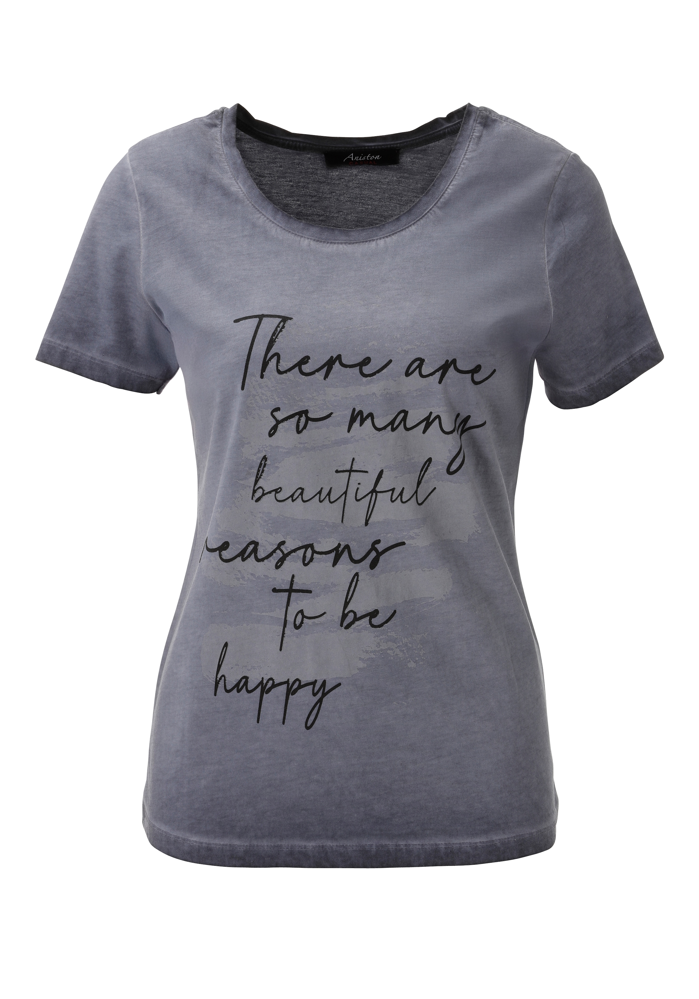 Aniston CASUAL T-Shirt mit ausdrucksvollem Statement-Schriftzug - NEUE KOLLEKTION