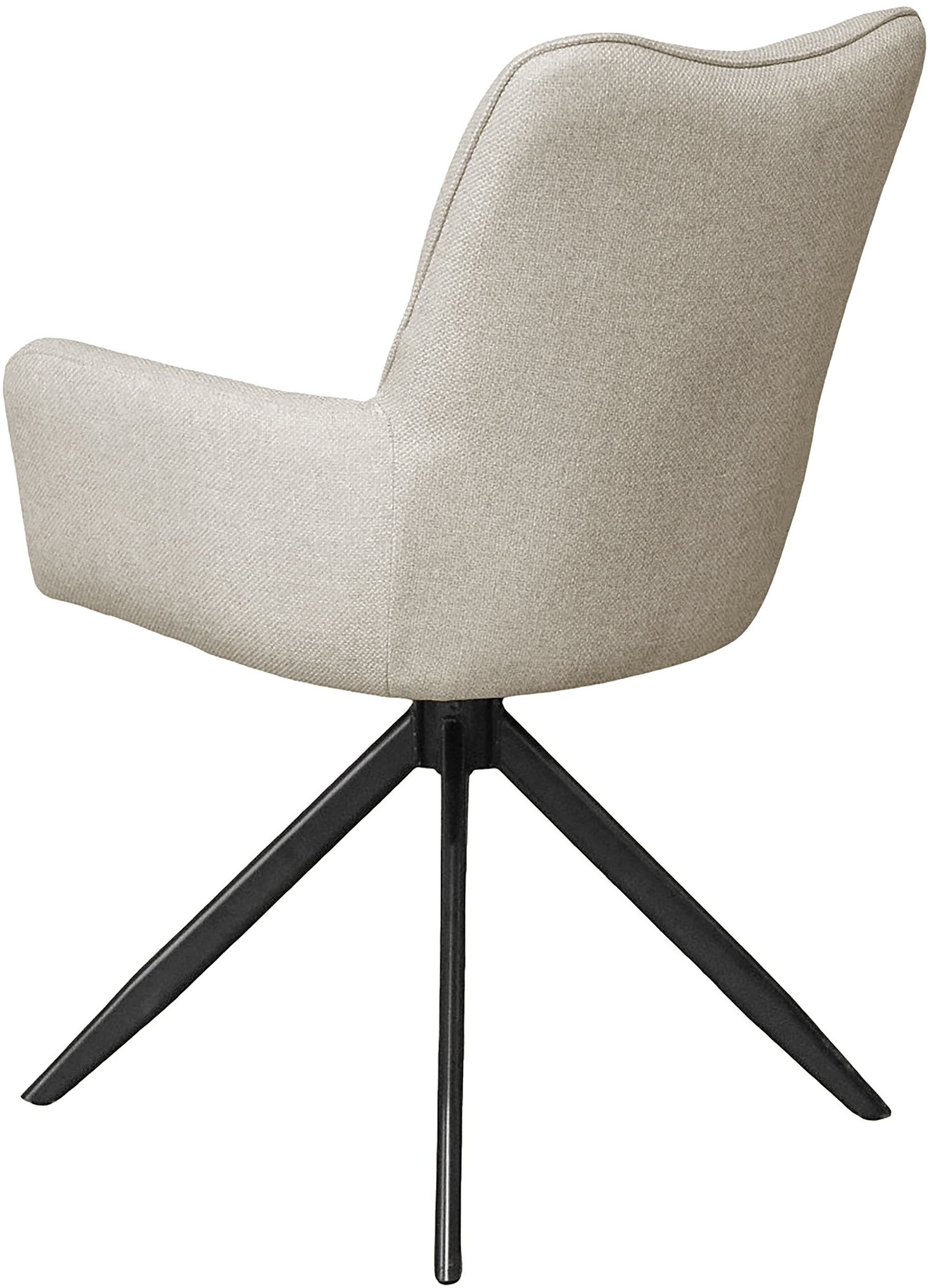 byLIVING Esszimmerstuhl »HAMILTON« (Set) 2 Stk.Webstoff, bis 110 kg, 360° drehbar, Schaumstoff, 4er Kreuzgestell
