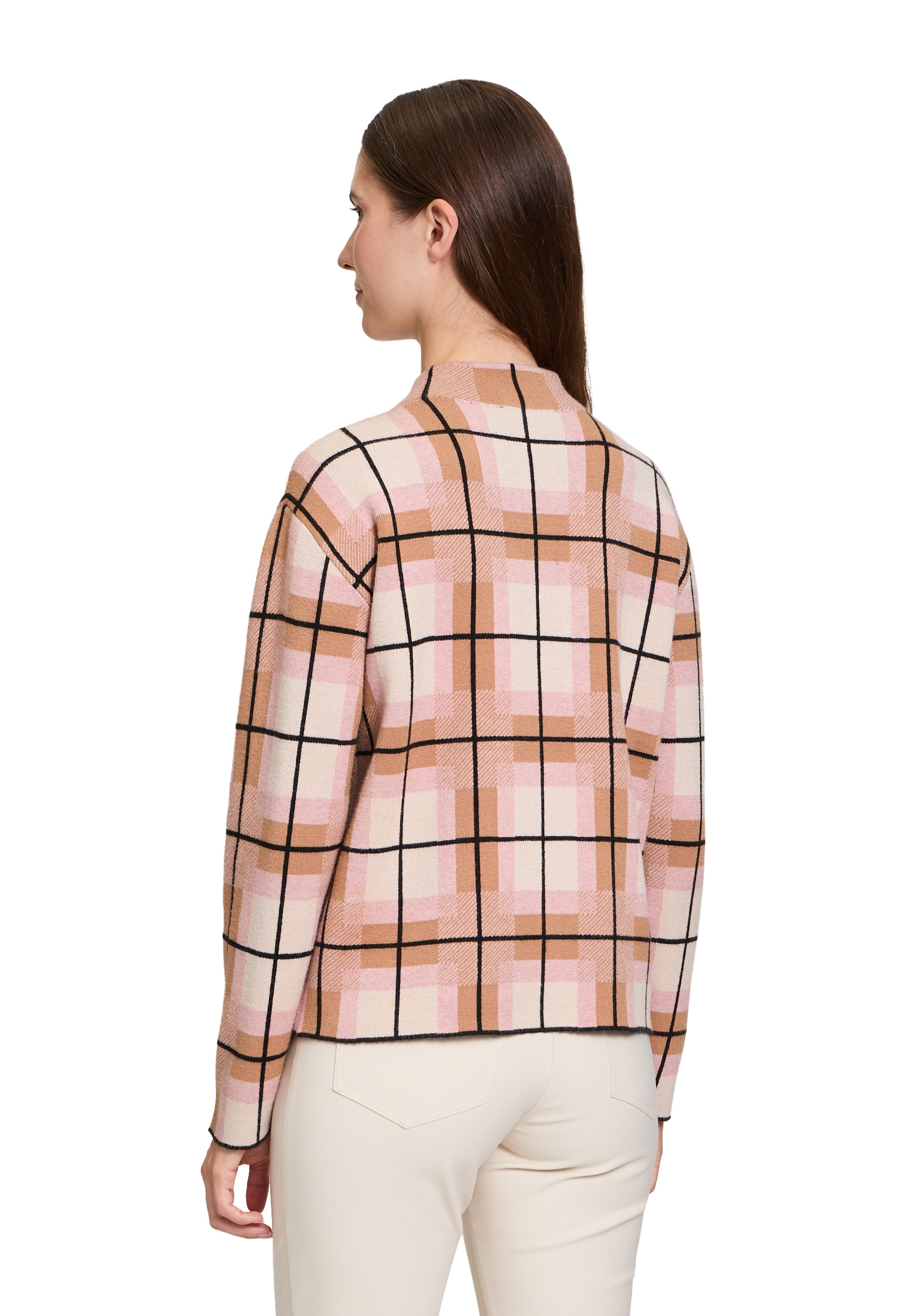 Betty Barclay Strickpullover »Betty Barclay Strickpullover kariert«, (1 tlg.), Hotfix
