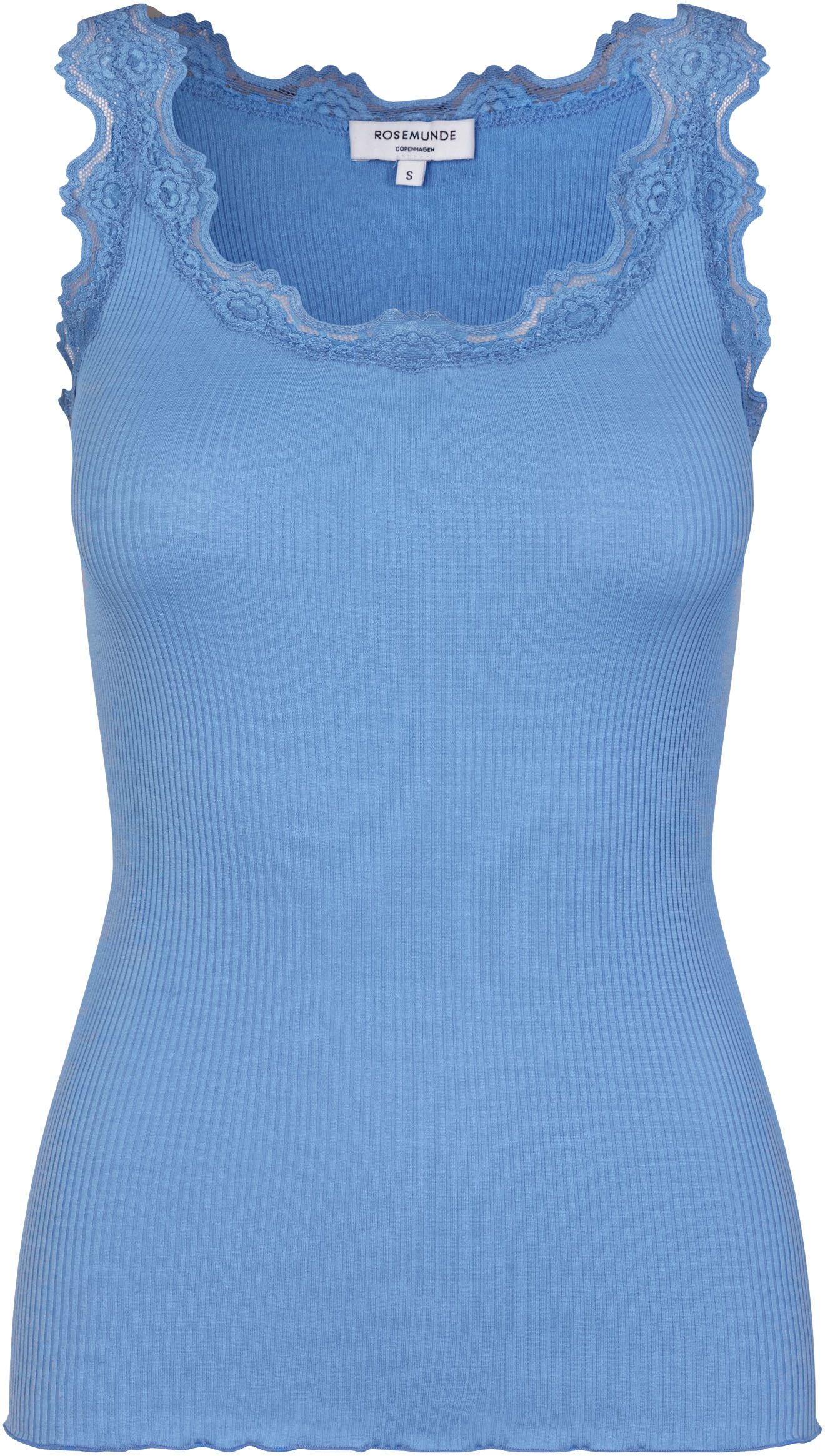 rosemunde Spitzentop "Babette Silk Top" Vintage-Spitzenbesatz, mit Rundhals günstig online kaufen