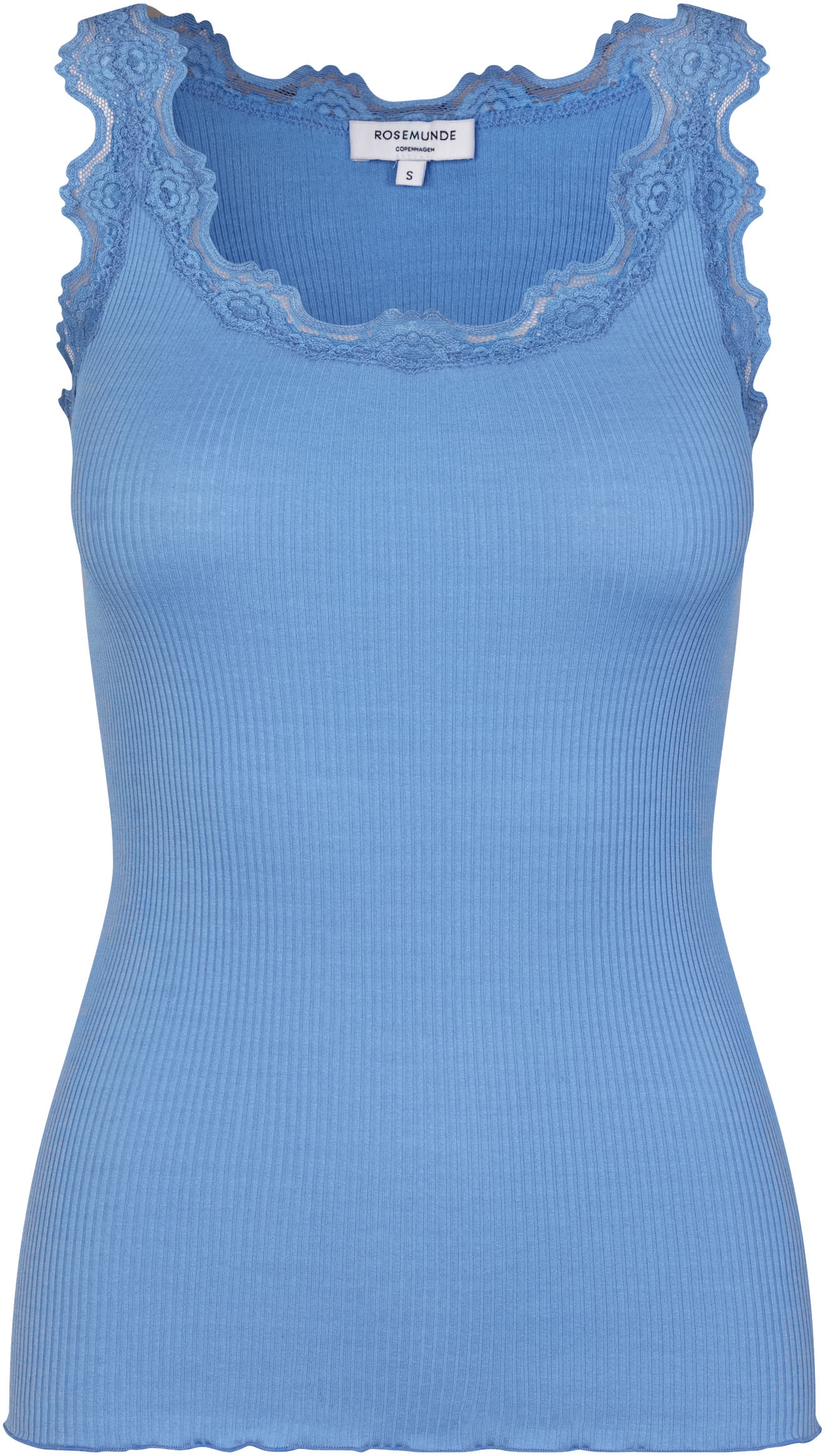 rosemunde Tanktop "Babette Silk Top", Vintage-Spitzenbesatz, breite Träger, günstig online kaufen