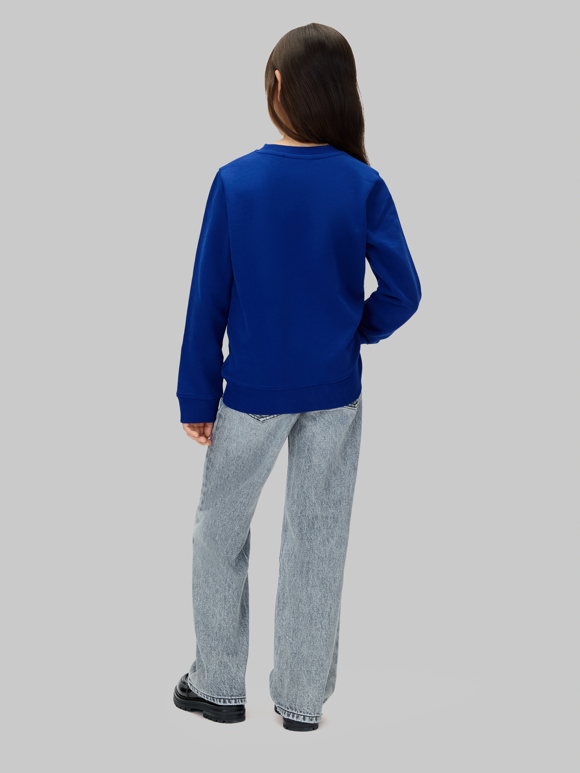 Calvin Klein Jeans Sweatshirt »CHEST INST. LOGO REGULAR CN«, für Kinder bis 16 Jahre, Logo-Schriftzug, Unisex