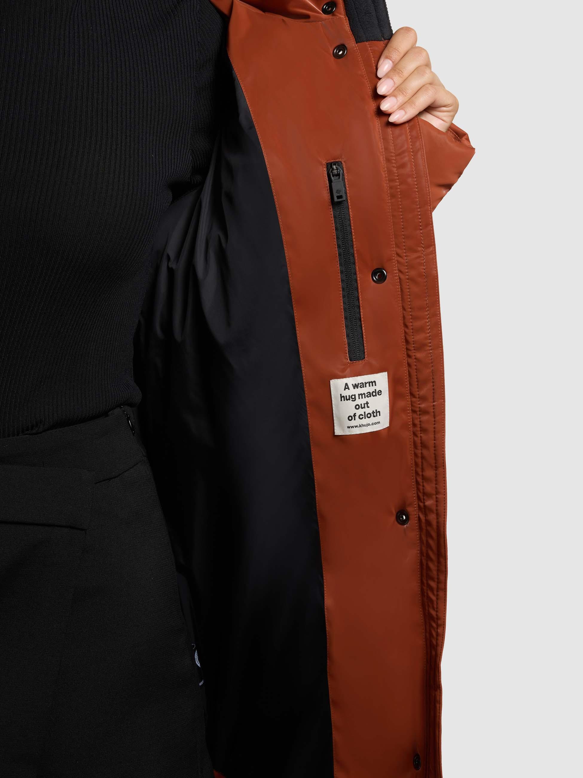 khujo Wintermantel »Pulset Shiny« Winter Steppmantel aus einem auffällig glänzendem Material