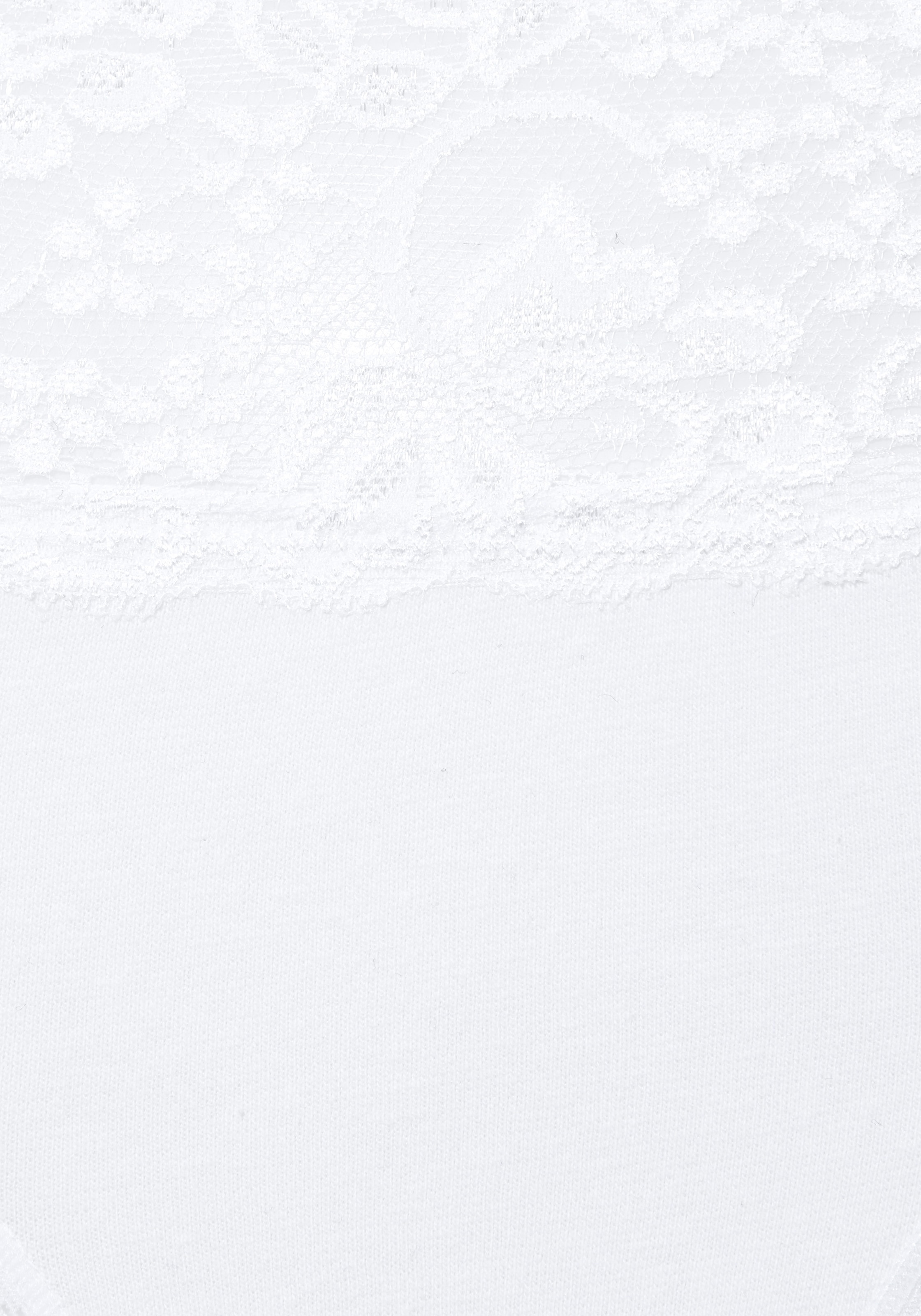 Vivance Slip 3er-Pack,  aus elastischer Baumwolle mit floraler Spitze