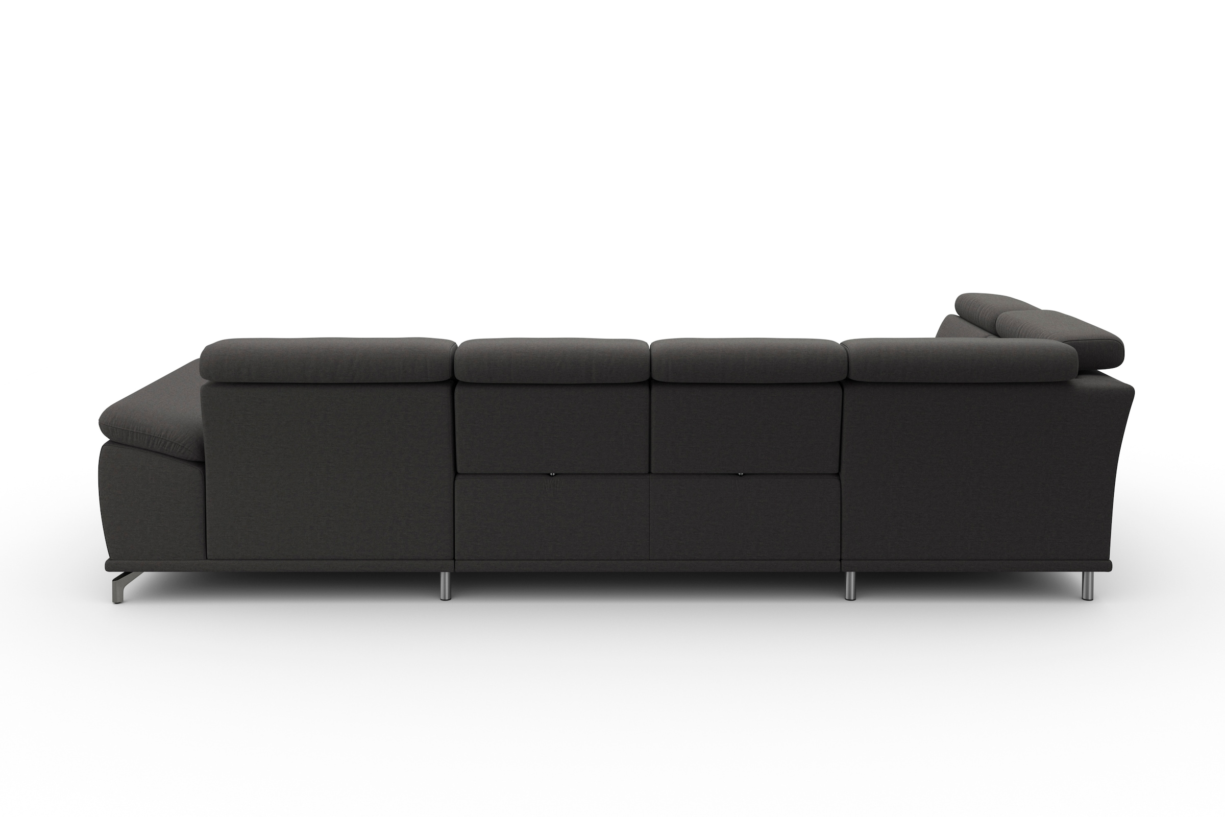 sit&more Wohnlandschaft »Cabrio U-Form, mit Sitztiefenverstellung, Arm- und Kopfteilverstellung«, 3 Nierenkissen, Federkern, optional Bettfunktion und Stauraum