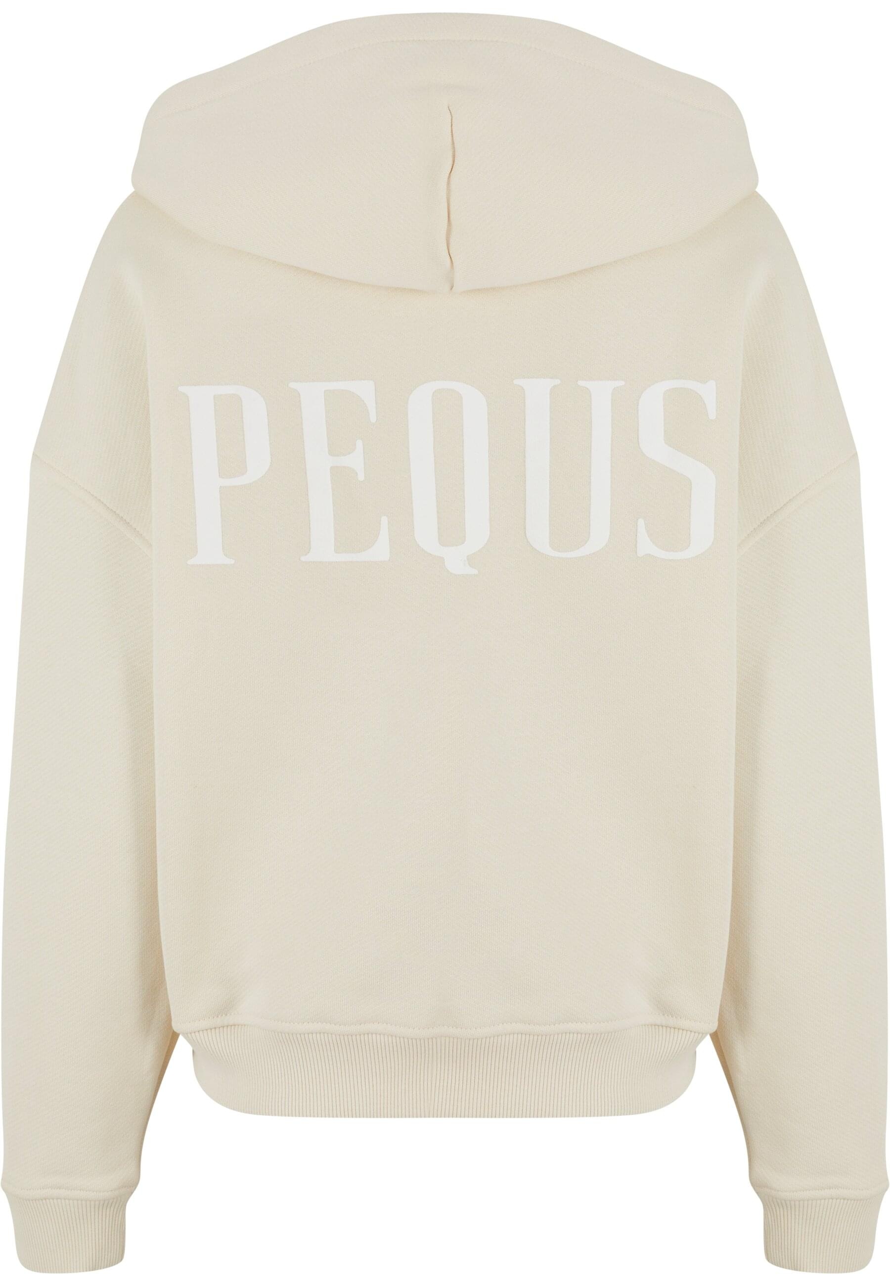 PEQUS Sweatjacke "PEQUS PEQUS Back Logo Zip-Hoodie Almond" günstig online kaufen