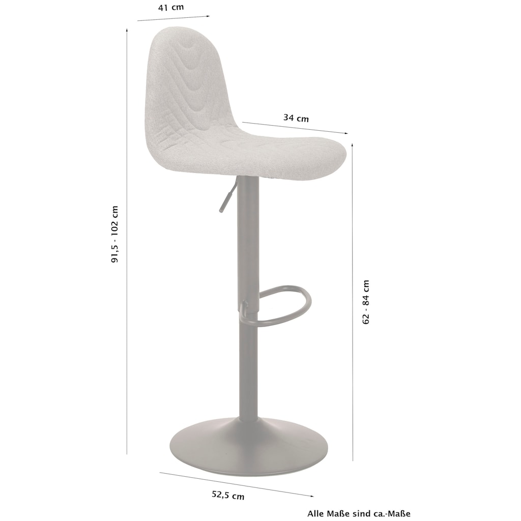 Homexperts Bargruppe »Nika-Circus 2«, (Set, 3 tlg., Tisch mit 2 Barhockern)