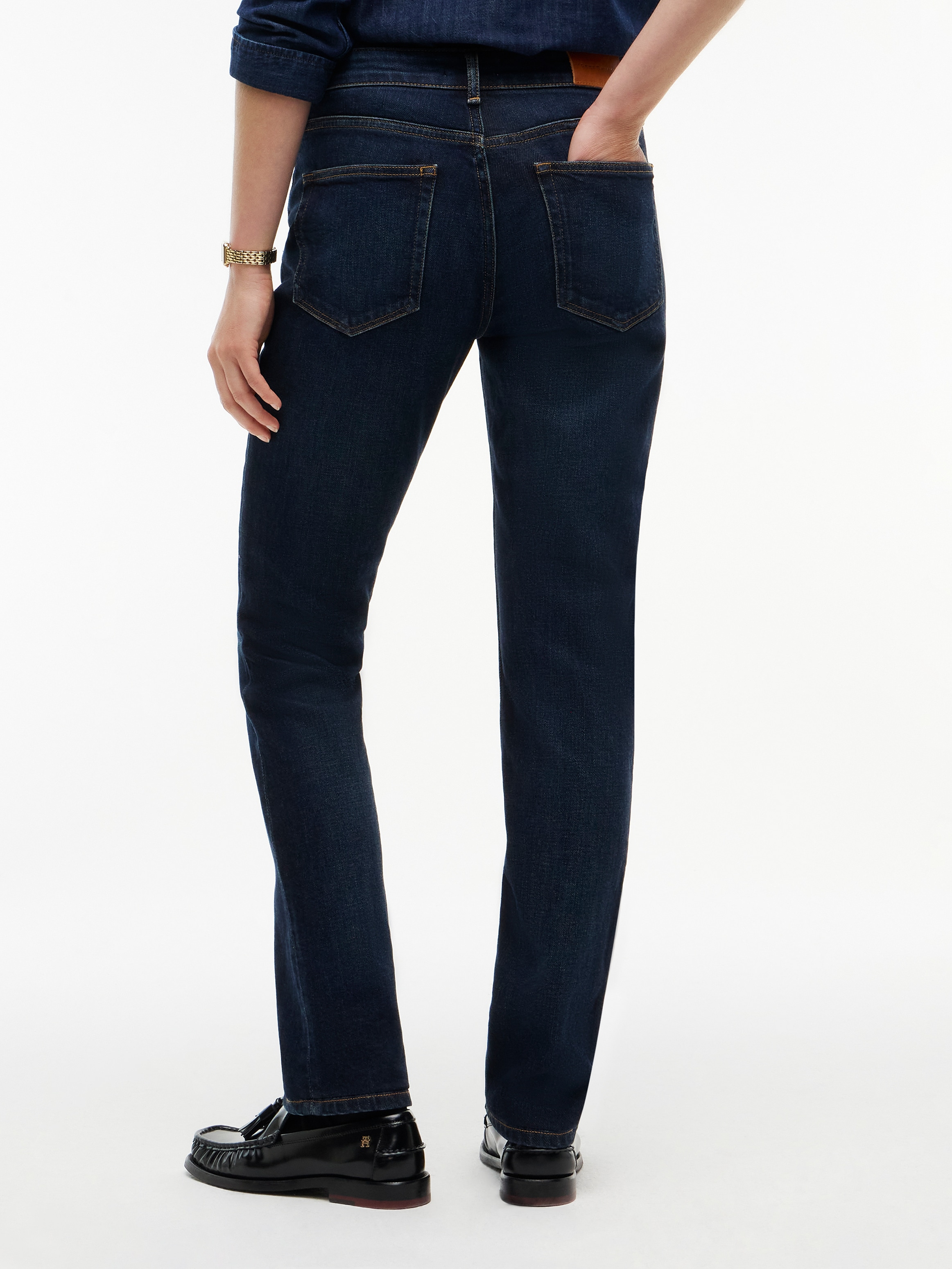 Tommy Hilfiger Slim-fit-Jeans »HARLOW MID RISE SLIM ESSENTIAL« Baumwollmischung, slim fit, mid waist
