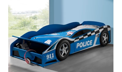 Kinderbett, Autobett "Polizei" mit Lattenrost