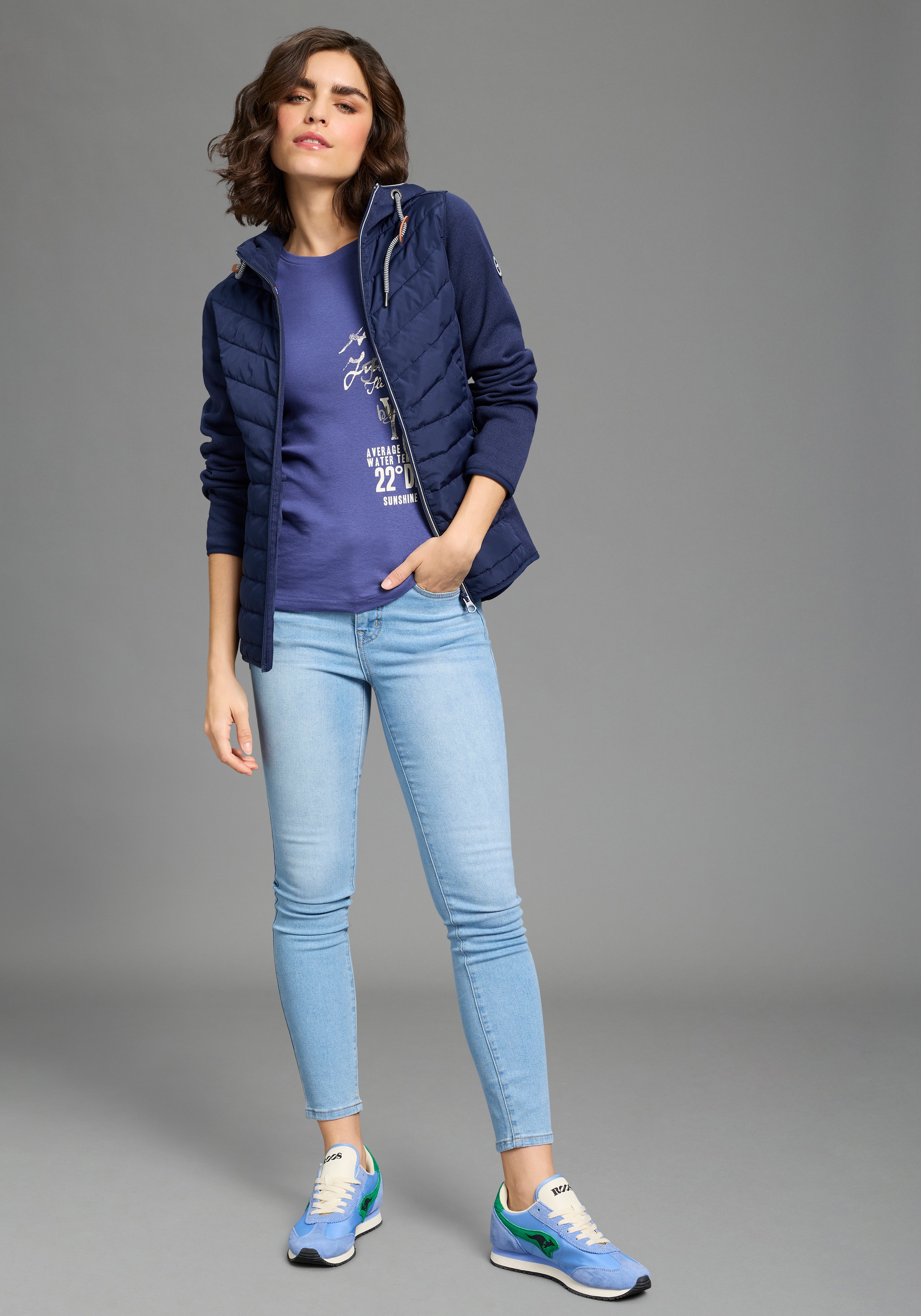 KangaROOS Hybridjacke Damen Marine 44 3