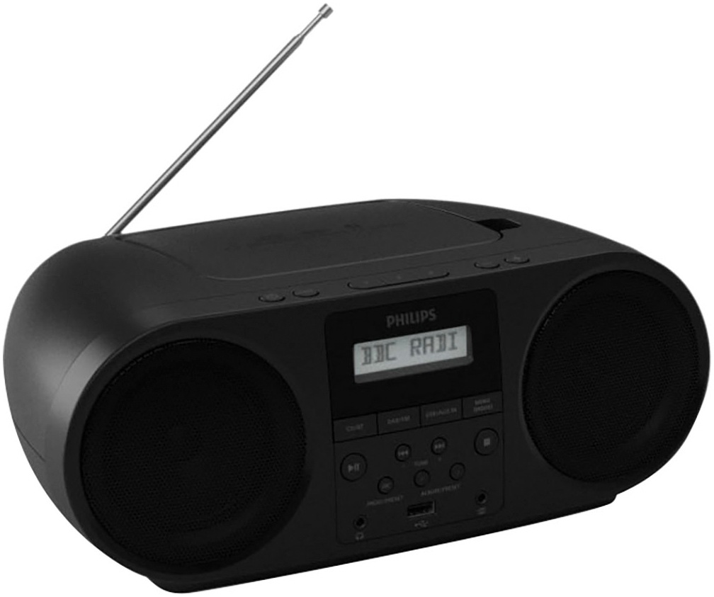 PHILIPS UKW-Radio "TAZ6000/10", B:31cm H:12,8cm T:21cm, schwarz, Radios