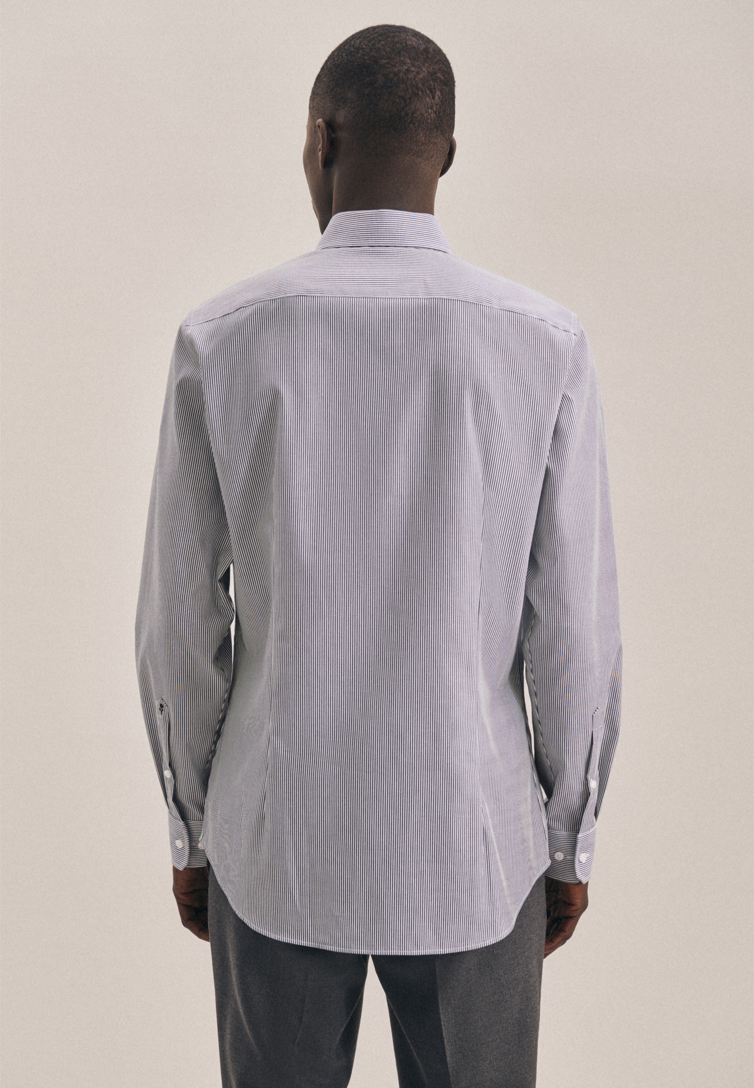 seidensticker Businesshemd "Schwarze Rose" Shaped 1/1 Kentkragen Gestreift günstig online kaufen