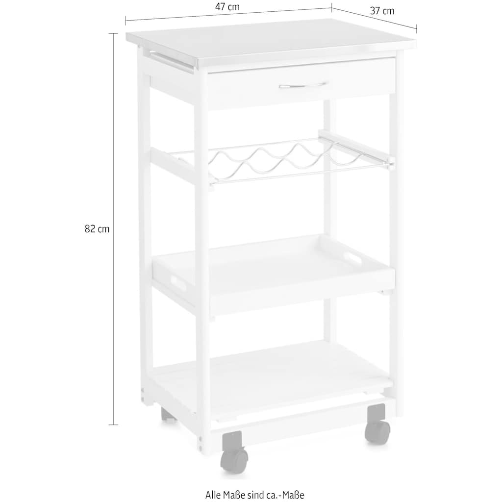 Home affaire Sideboard, mit Edelstahltop