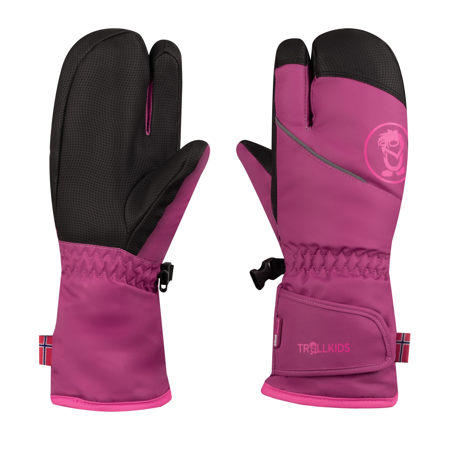 TROLLKIDS Skihandschuhe "KIDS TROLL 3 FINGER GLOVE" 2 Stk. Dreifinger-Design, mit Wattierung