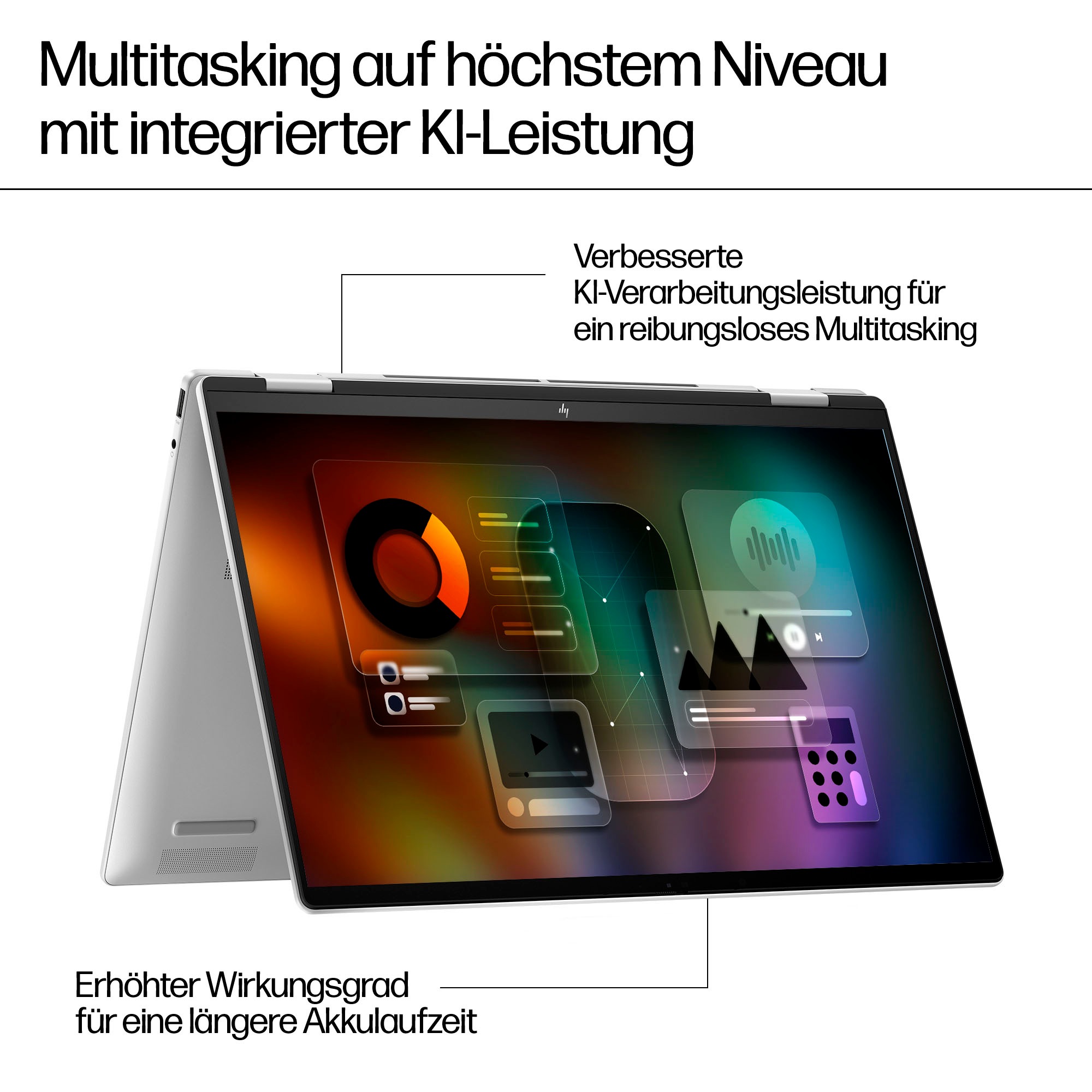 HP Convertible Notebook »16-ac0078ng«, 40,6 cm, / 16 Zoll, Intel, Core Ultra 7, Intel Graphics, 1000 GB SSD