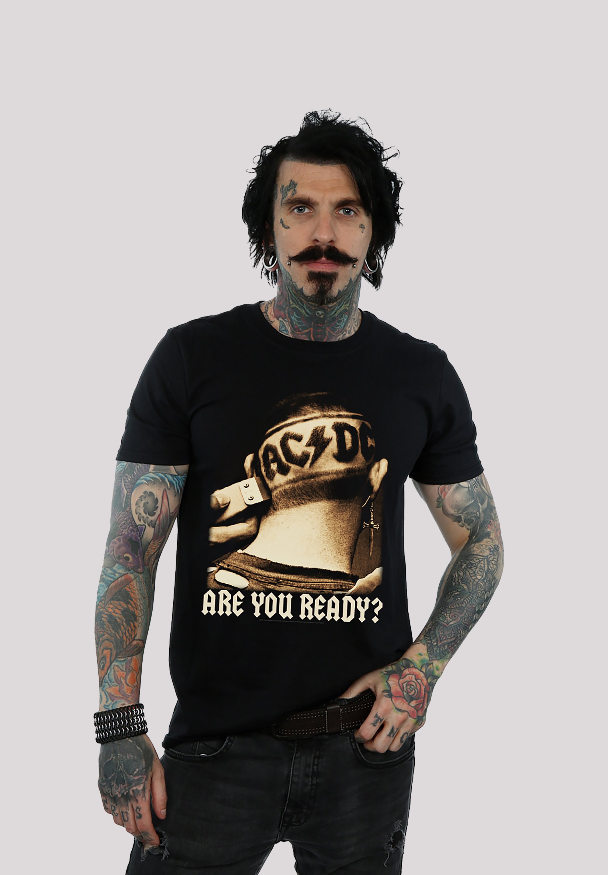 T-Shirt »ACDC Are You Ready Hair Shave für Kinder & Herren«, Print
