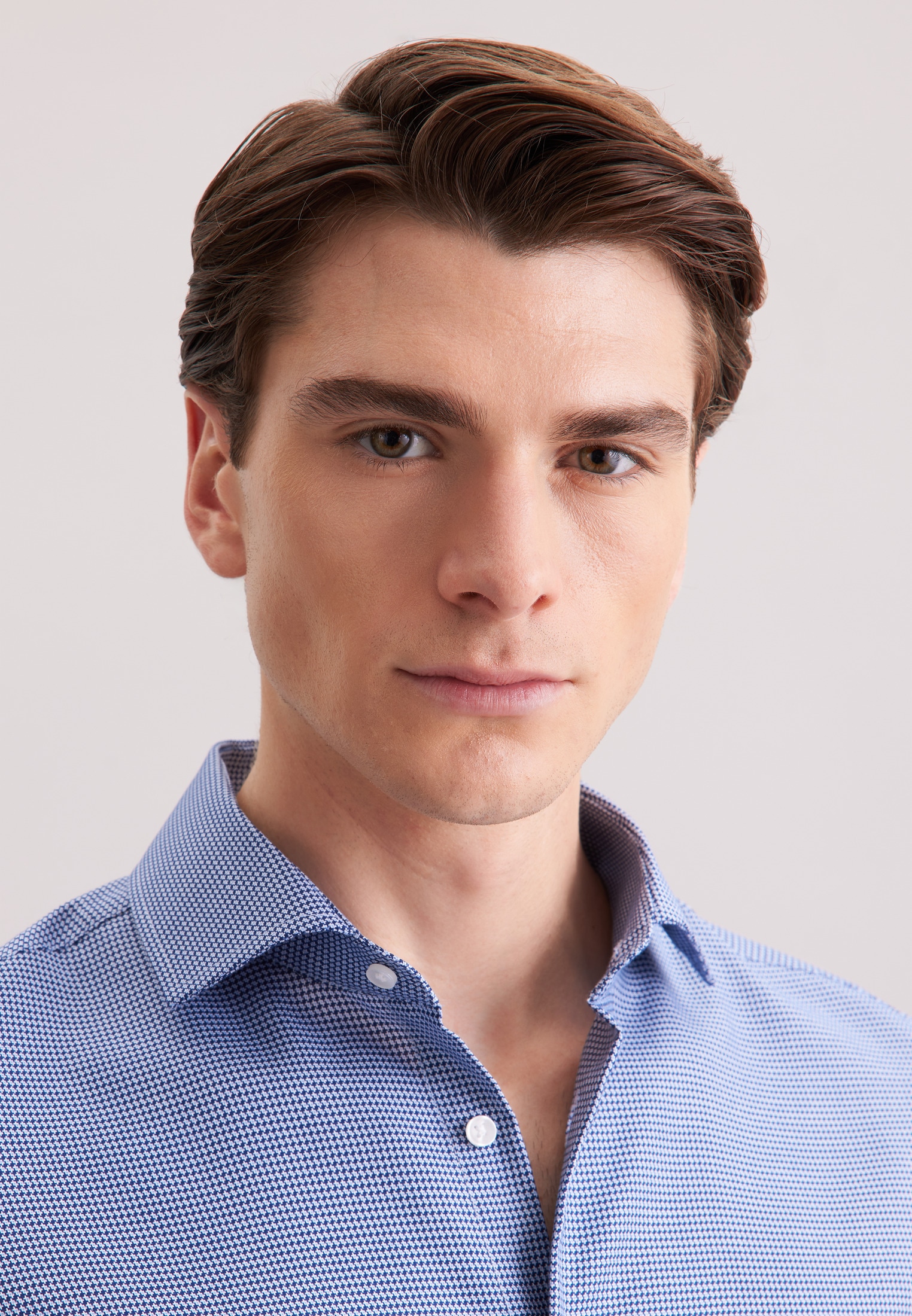 seidensticker Businesshemd »Schwarze Rose« Slim 1/1 Kentkragen Struktur