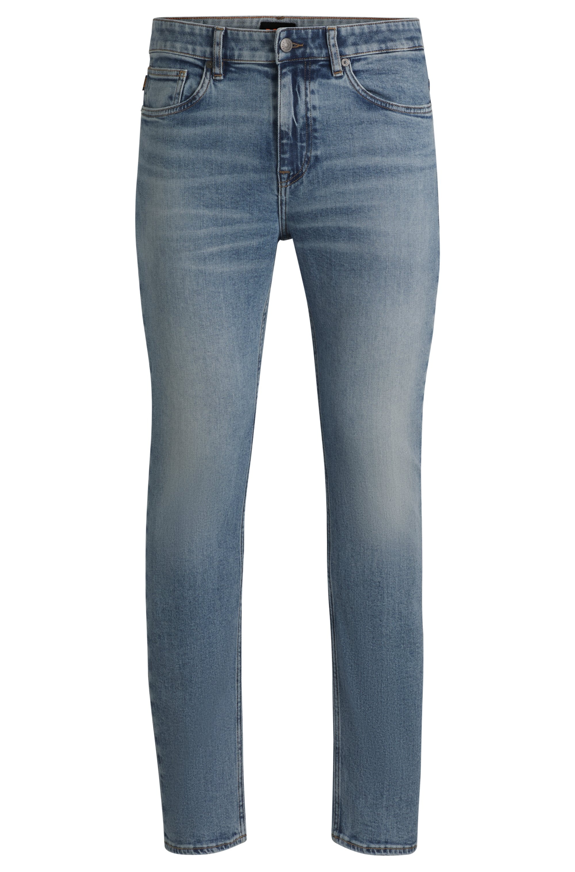 BOSS ORANGE Straight-Jeans "Delaware", mit Leder-Badge günstig online kaufen