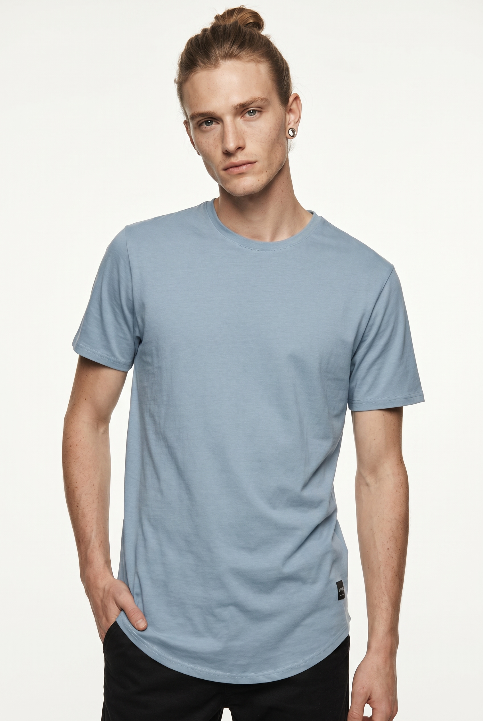 ONLY & SONS ONSMATT Rundhalsshirt 3er-Pack Blau/Weiß/Peacoat Gr. L 2