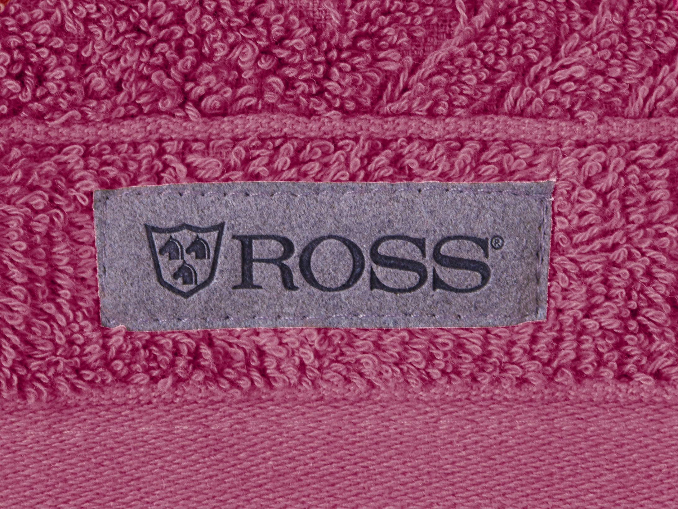 ROSS Velourslabel | BAUR mit Handtuch (2 St.), Uni-Rippe »Smart«, kaufen