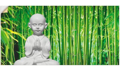 Wandfolie »Buddha mit Bambus«, Religion, (1 St.)