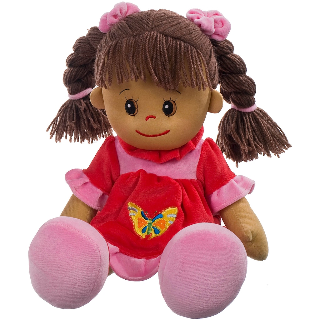 Heunec® Stoffpuppe »Poupetta Lucy mit braunem Haar 50 cm«