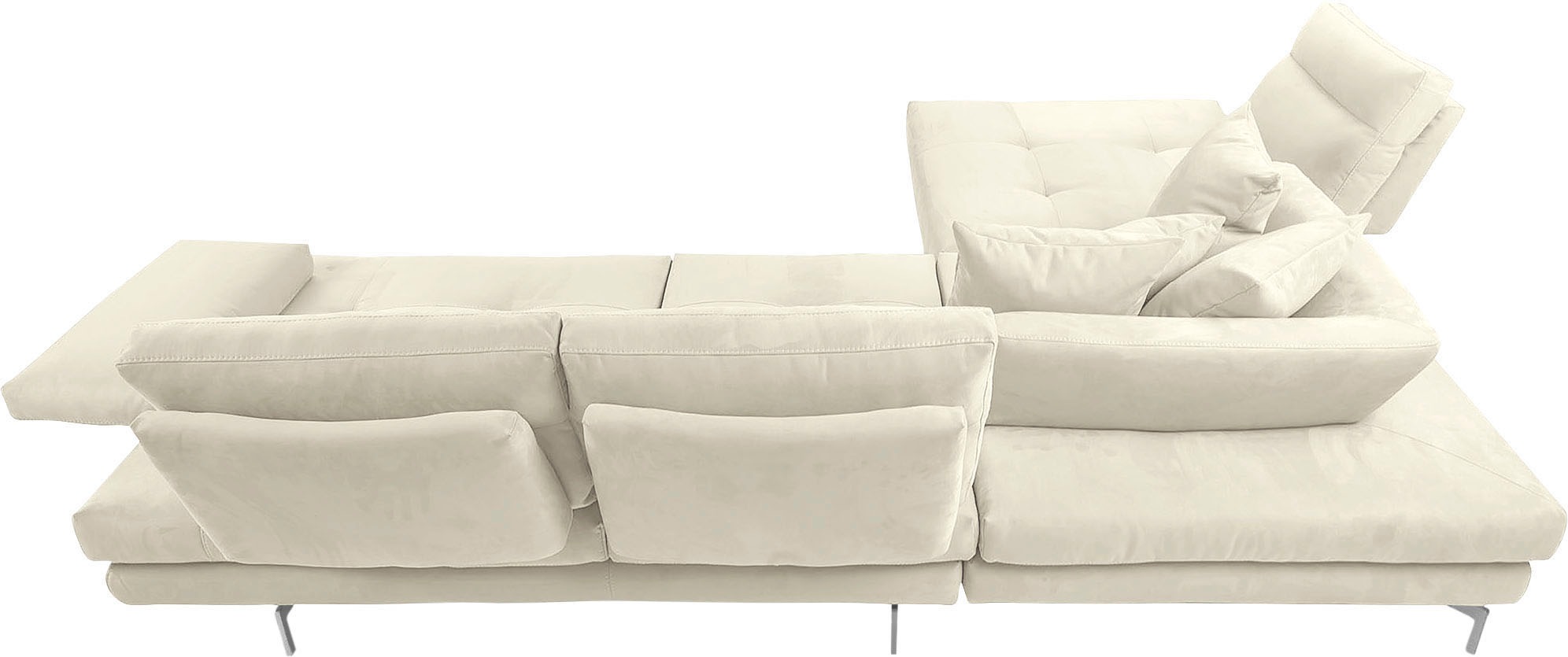 Thumbnail - CALIA ITALIA Ecksofa "Toby Wing, L-Form, Designsofa mit sensationellem Sitzkomfort" Sitztiefenverstell.,wahlw. mit Kisse...