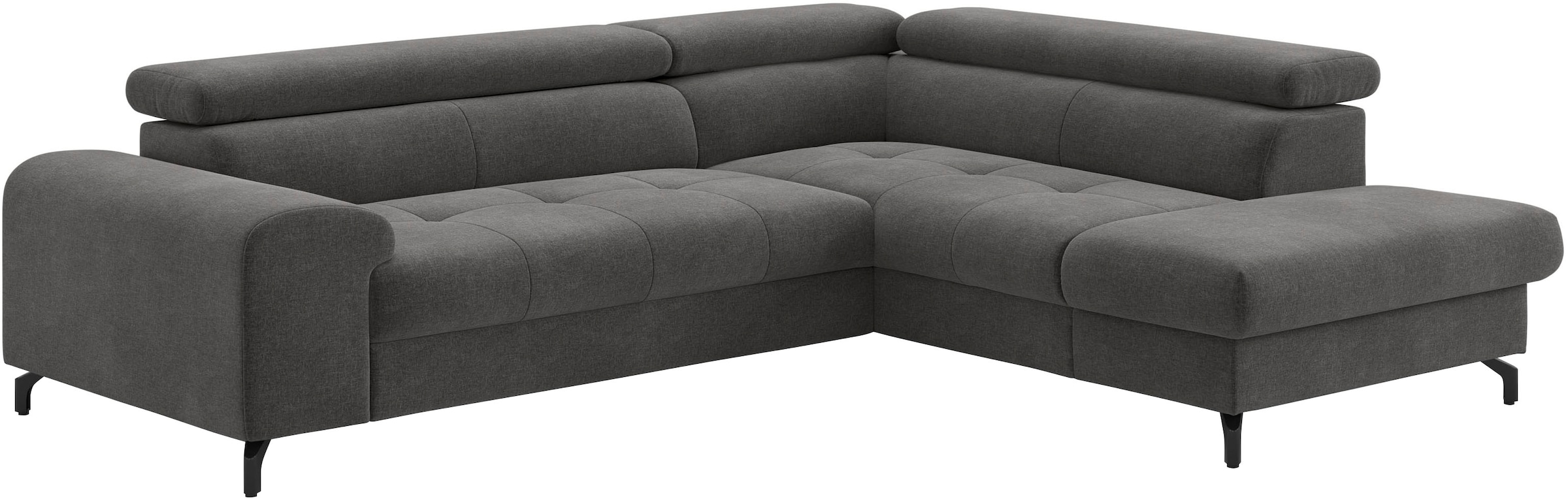 COTTA Ecksofa »Aura L-Form«, mit Schlaffunktion, Bettkasten und Kopfteilverstellung
