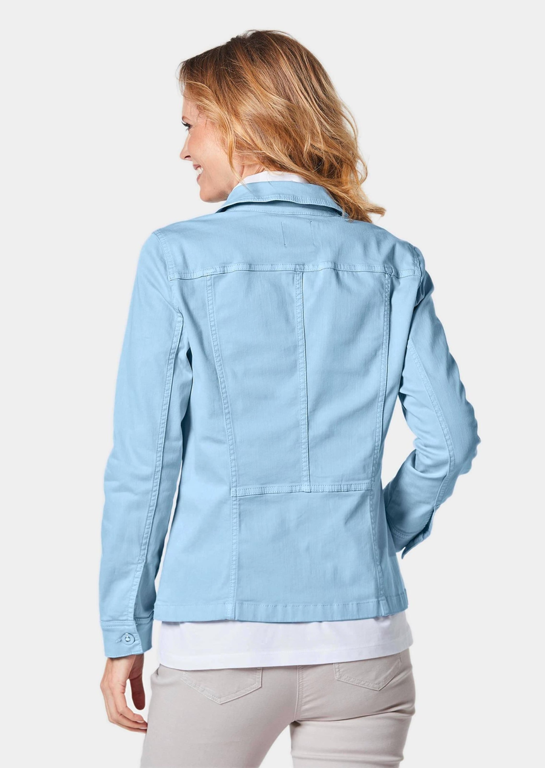 GOLDNER Kurzjacke »Kurzgröße Zeitlose Jeansjacke mit tollen Details«