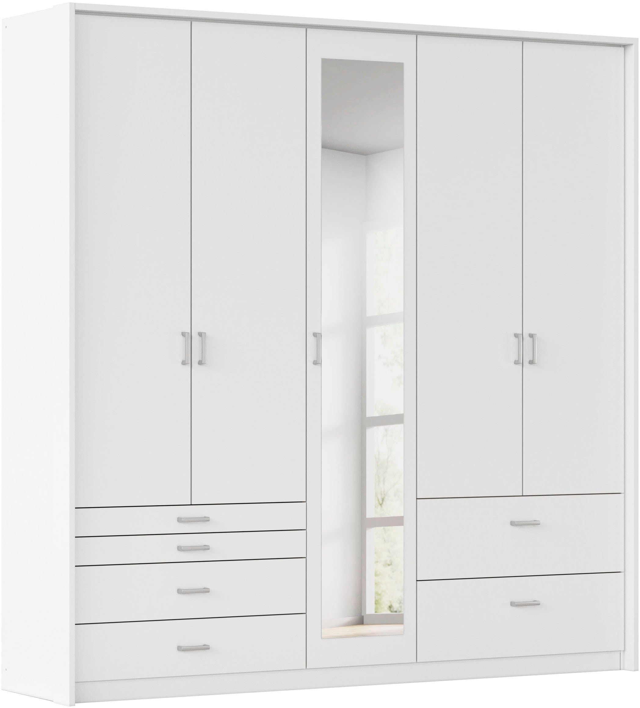rauch Drehtürenschrank "Kleiderschrank Schrank Garderobe Wäscheschrank WILDBERG" Breiten 230/275 cm, Höhen 212/231 cm, mit 6 Schubladen, obere Schublade mit Holz-Einteilung MADE IN GERMANY