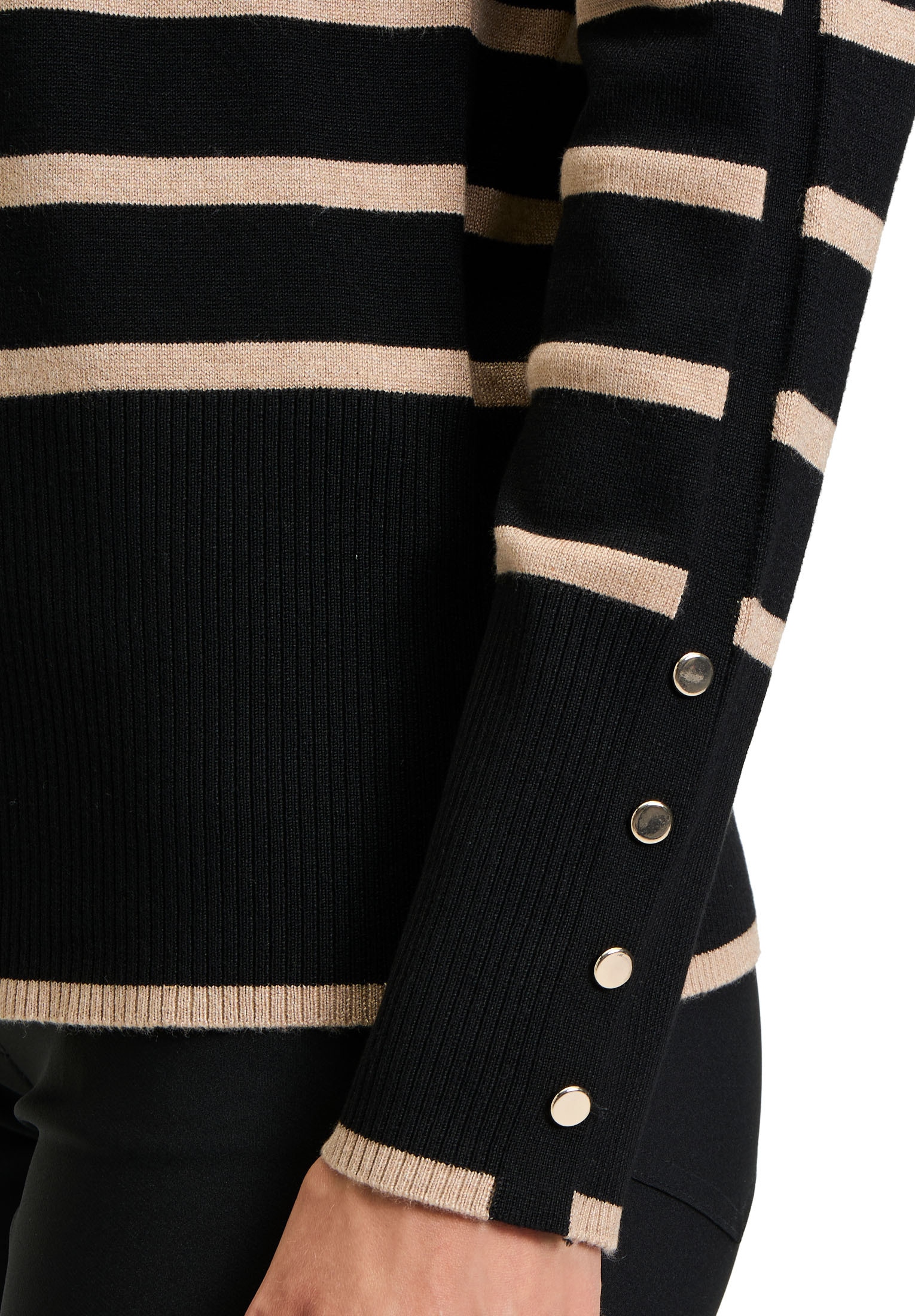Betty Barclay Strickpullover »Betty Barclay Damen Feinstrickpullover mit Kragen«, (1 tlg.), Knöpfe