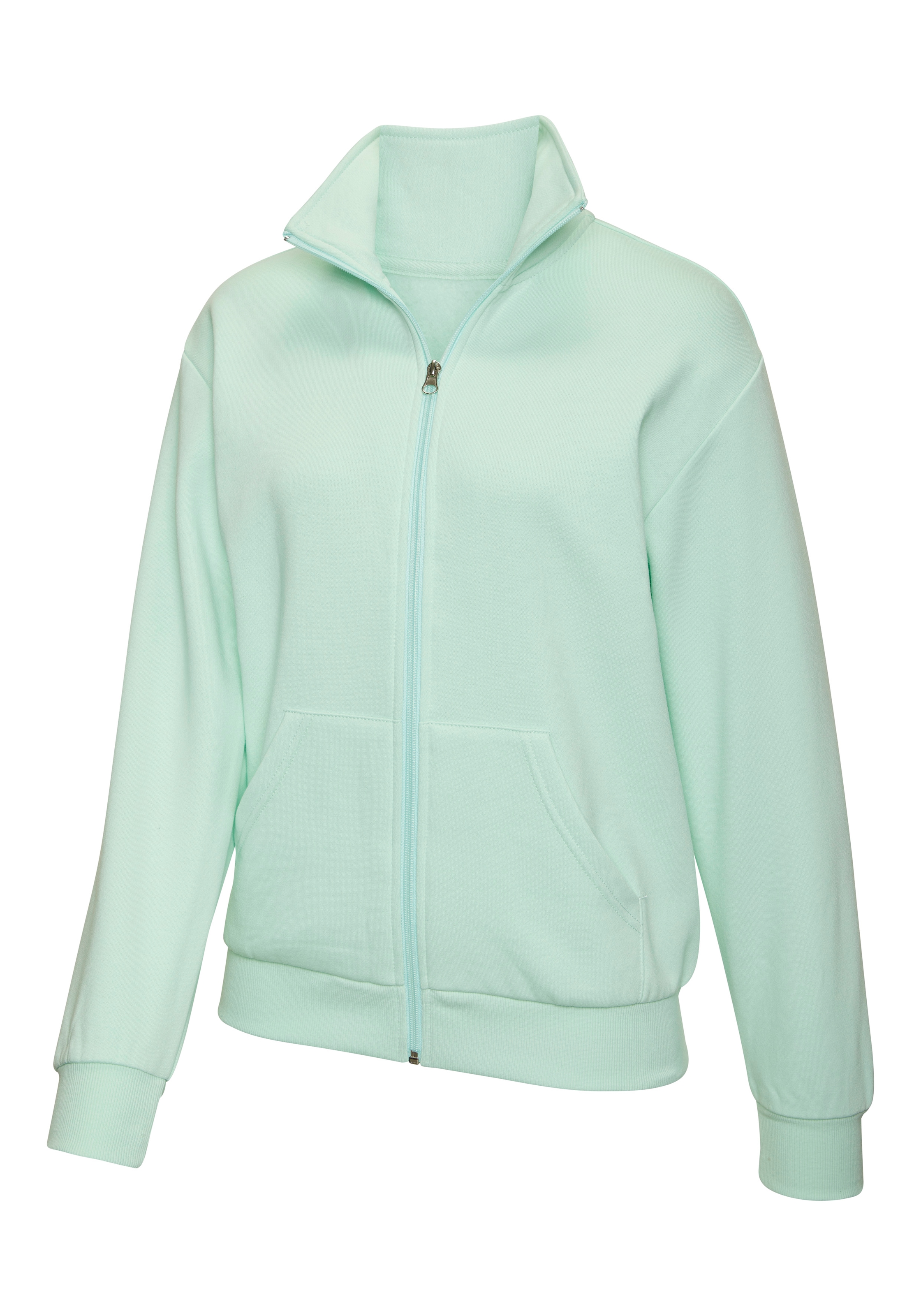 Bench. Loungewear Sweatjacke mit hohem Stehkragen